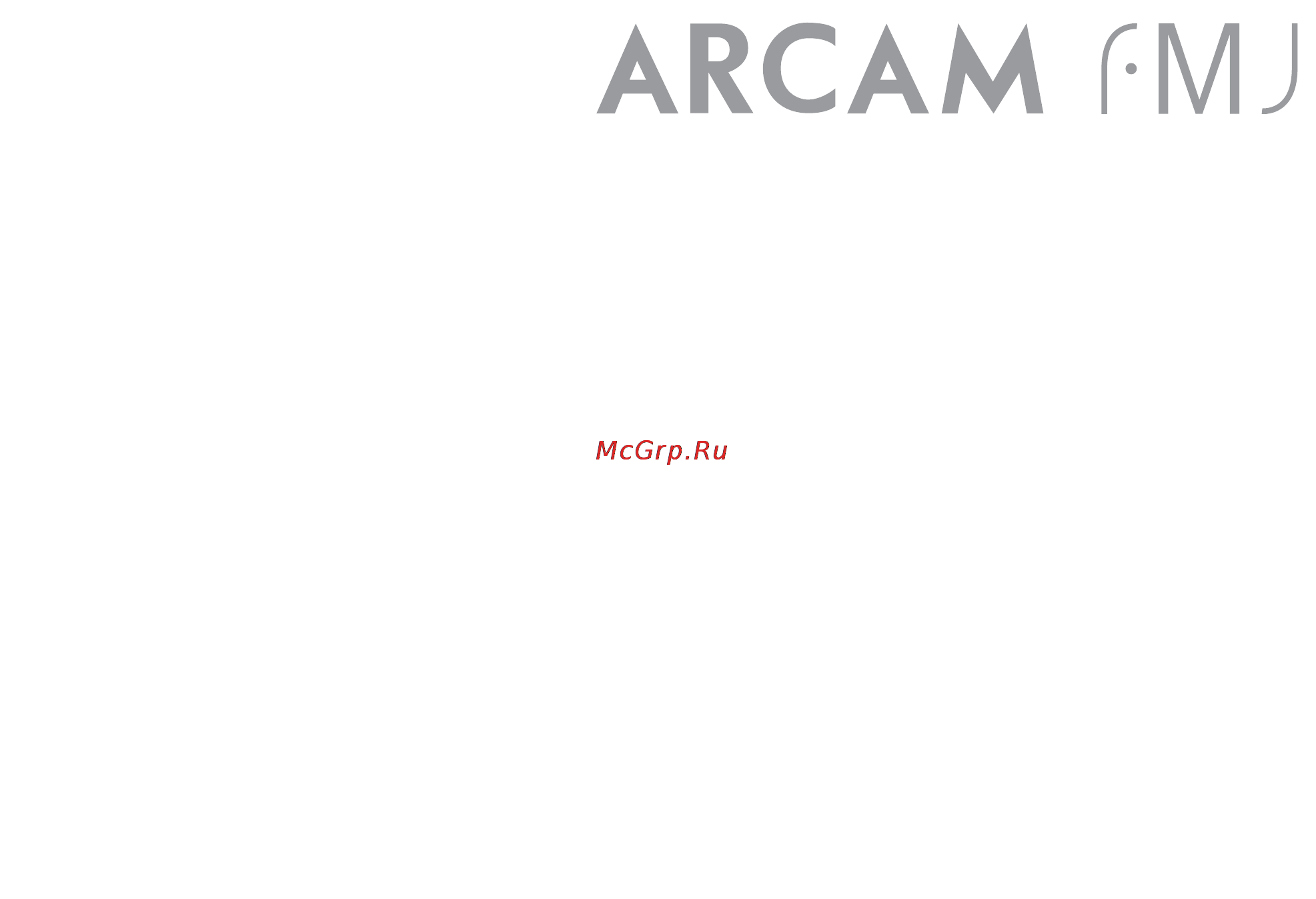 Arcam FMJ CD36 Инструкция по эксплуатации онлайн