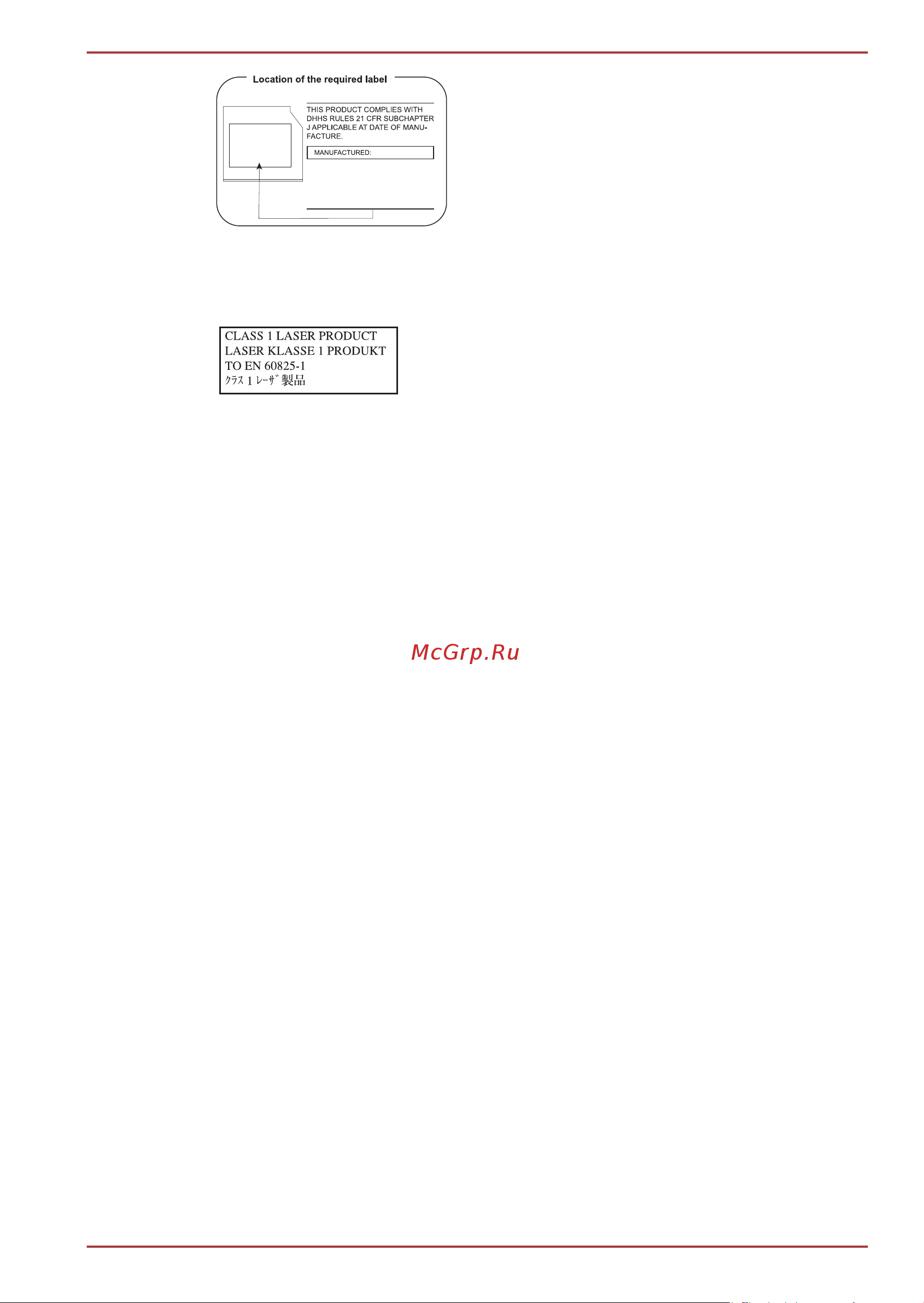 Toshiba Portege R830-126 [13/249] Меры предосторожности