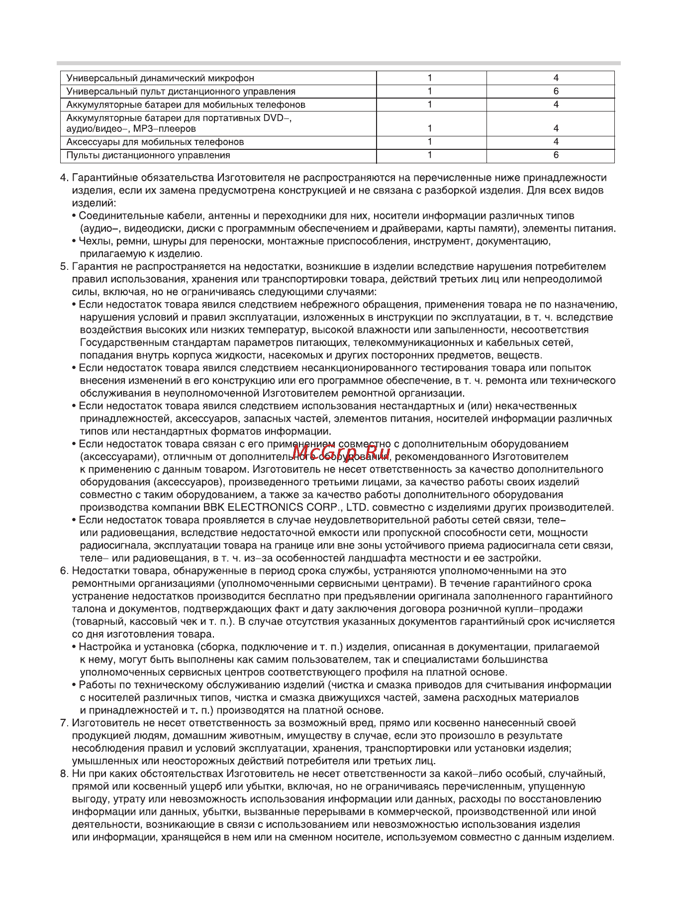 BBK BKD-25 RU [21/23] Прочее