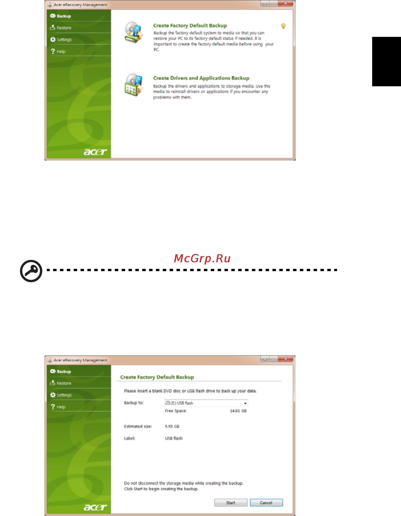 Acer AO722-C68bb [27/68] Русский