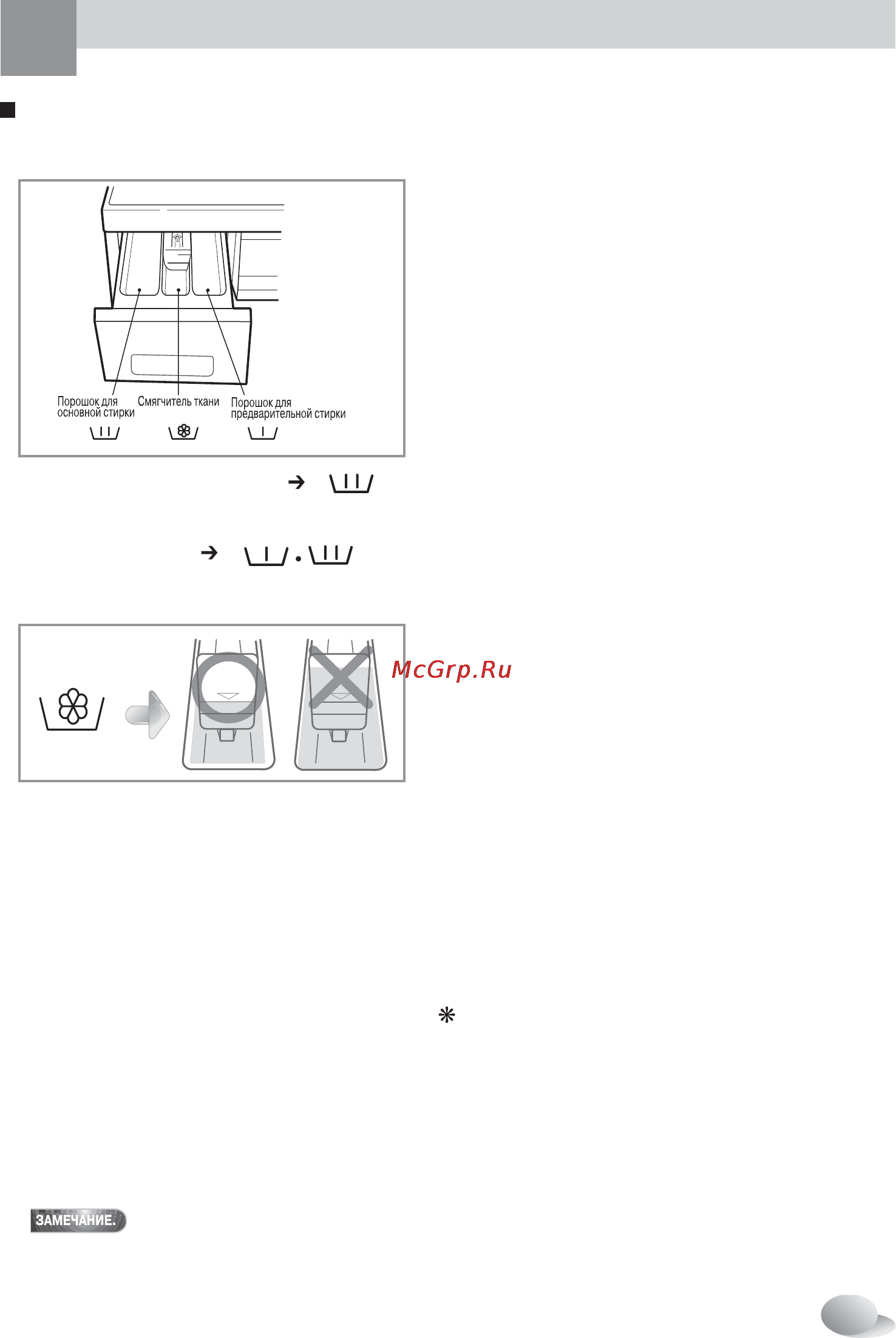 LG WD-80490 SV [11/28] Агрузка порошка