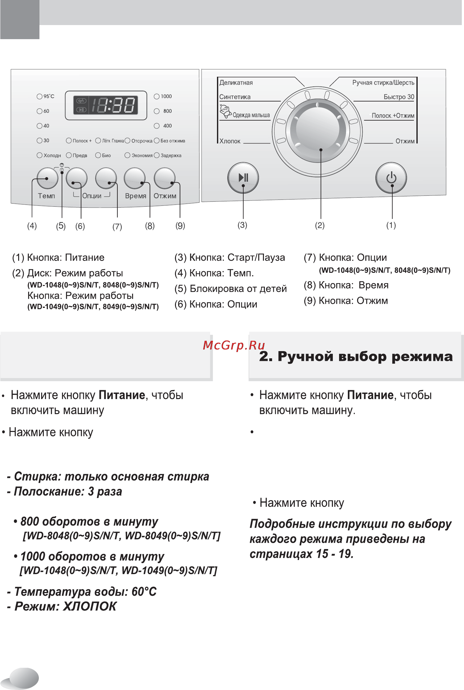 LG WD-80490 NV [14/28] Спользование стиральной машины