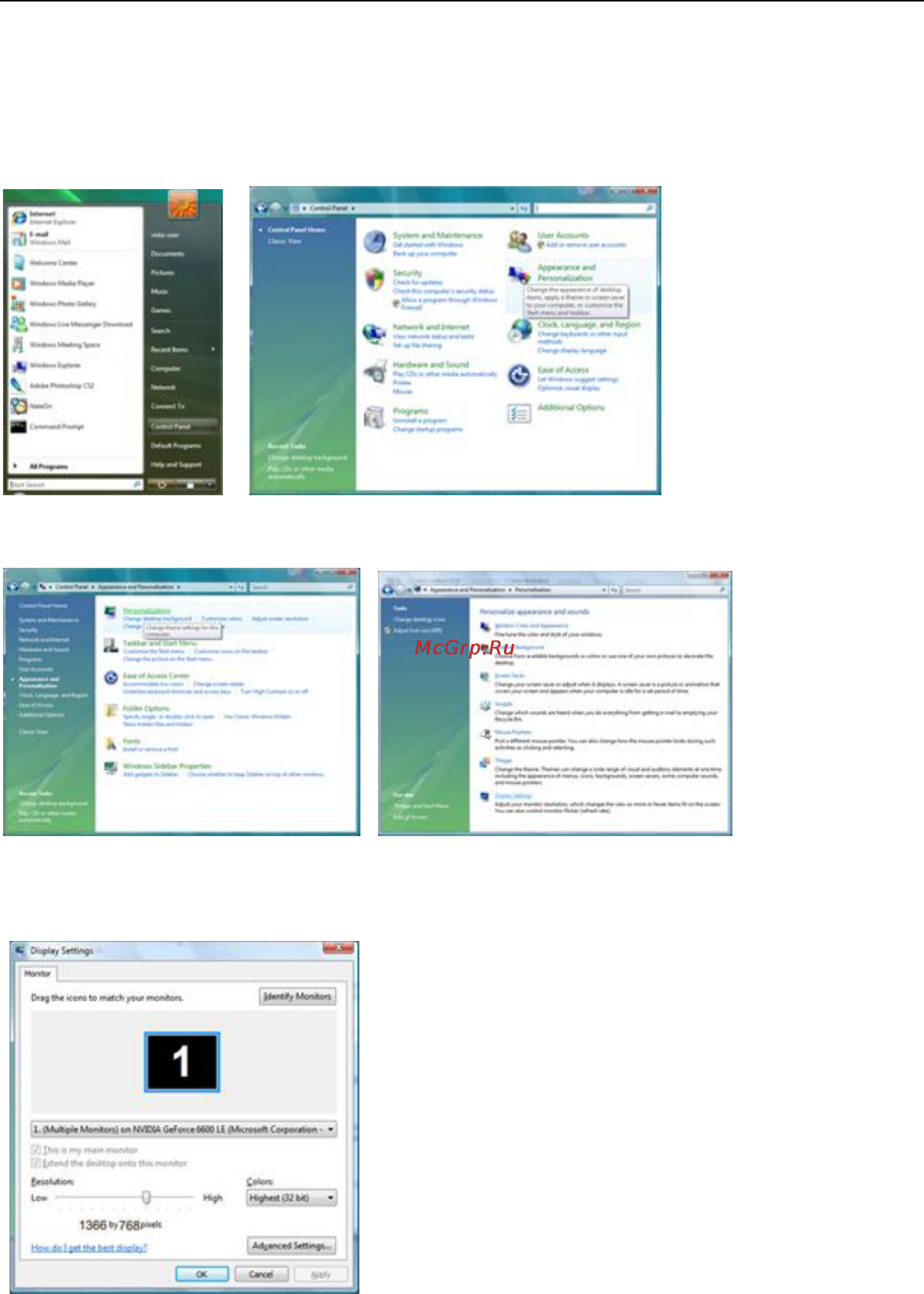 AOC E943FWS [42/61] Windows vista