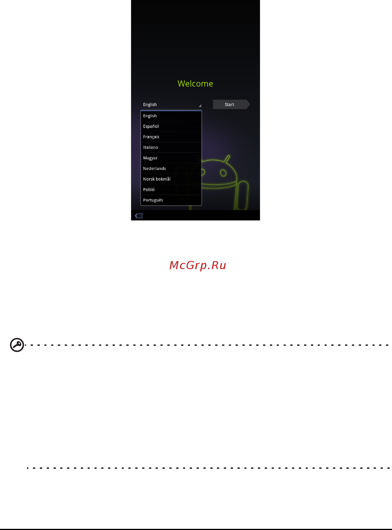 Acer Iconia TAB A101 A101 8GB Blue [14/87] Первое включение