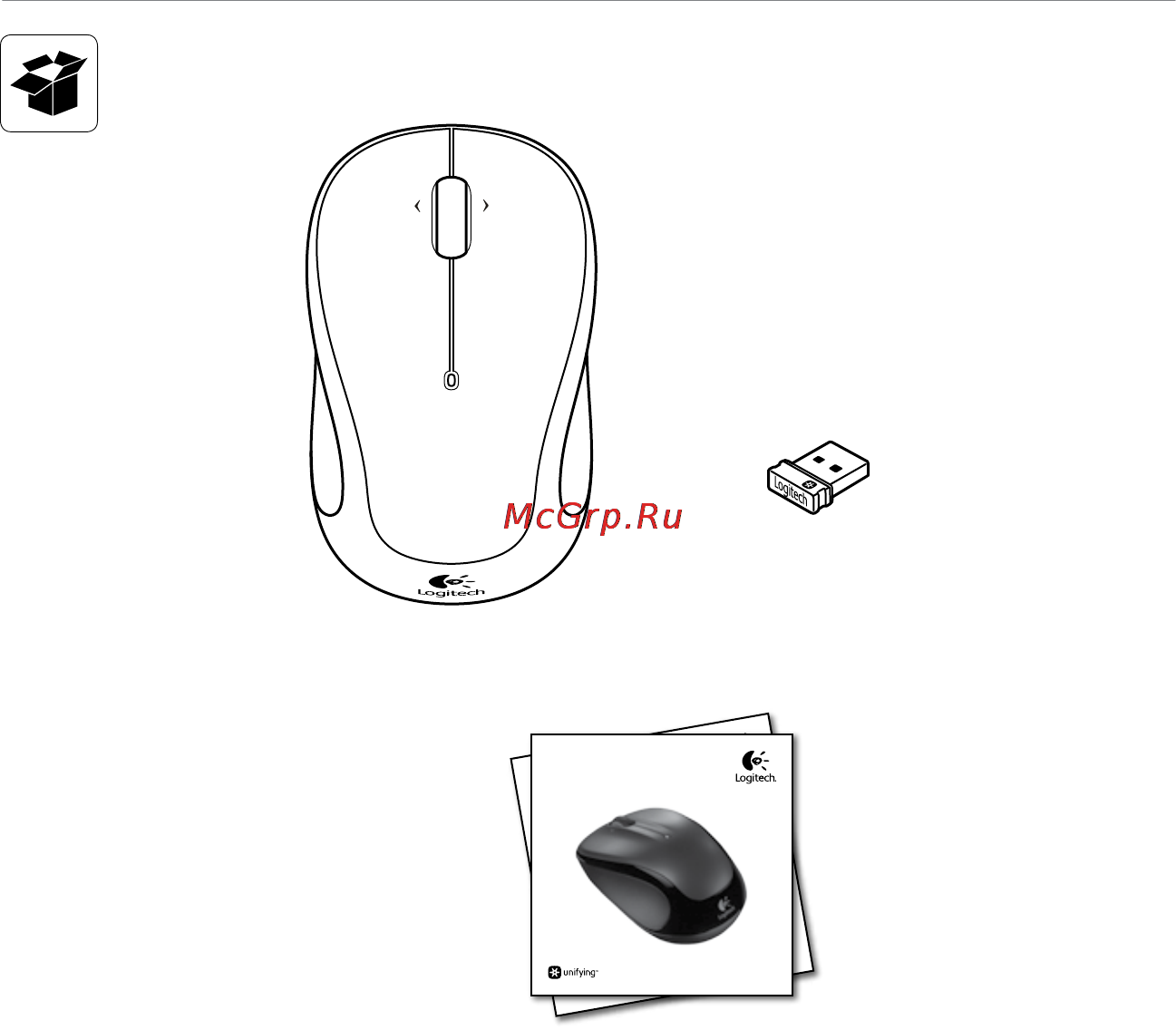 Logitech Wireless M325 S Инструкция по эксплуатации онлайн [2/36] 54112