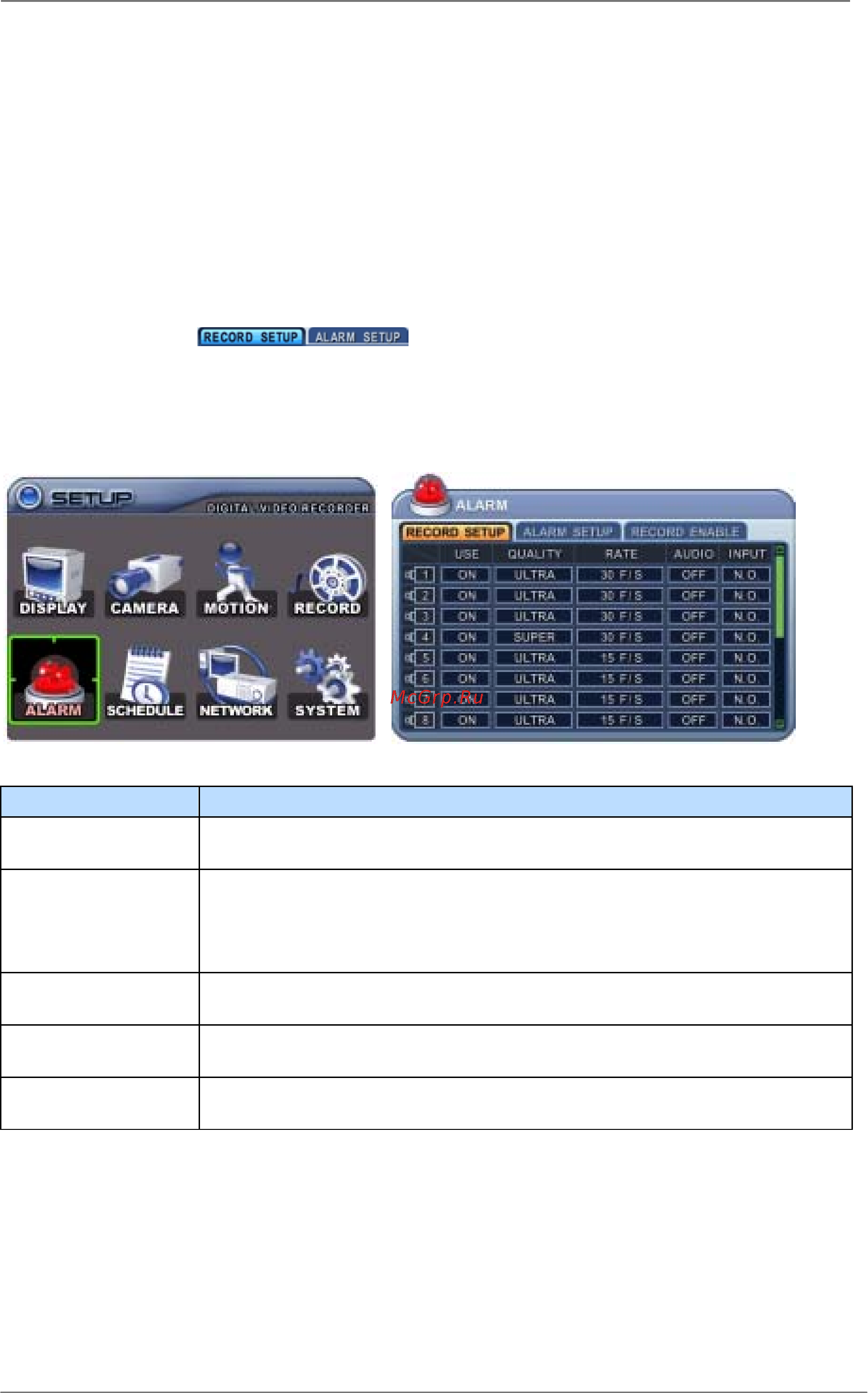 Pinetron PDR-SC2000 [32/96] Запись по тревоге