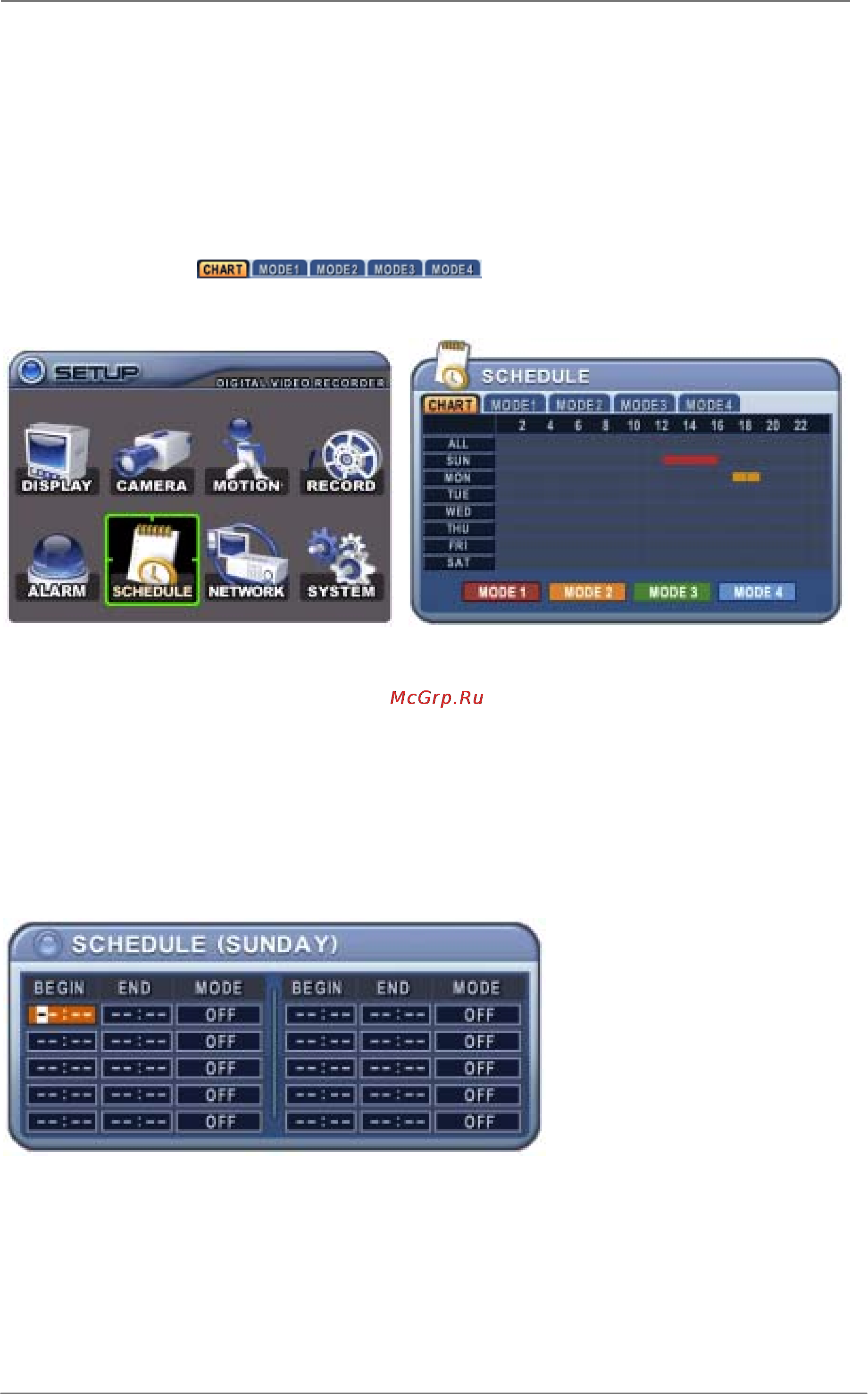Pinetron PDR-SC2000 [36/96] Запись по расписанию