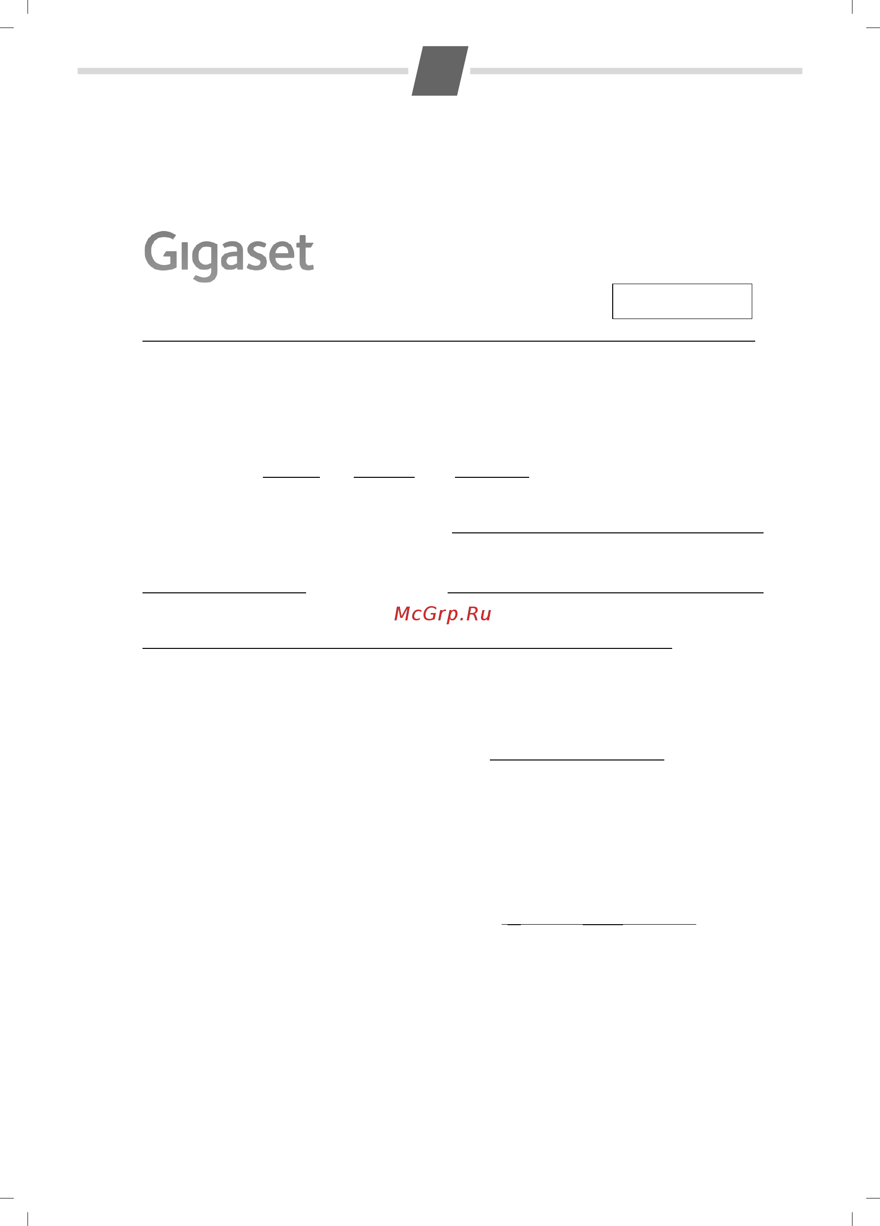Gigaset A400 [19/22] Россия
