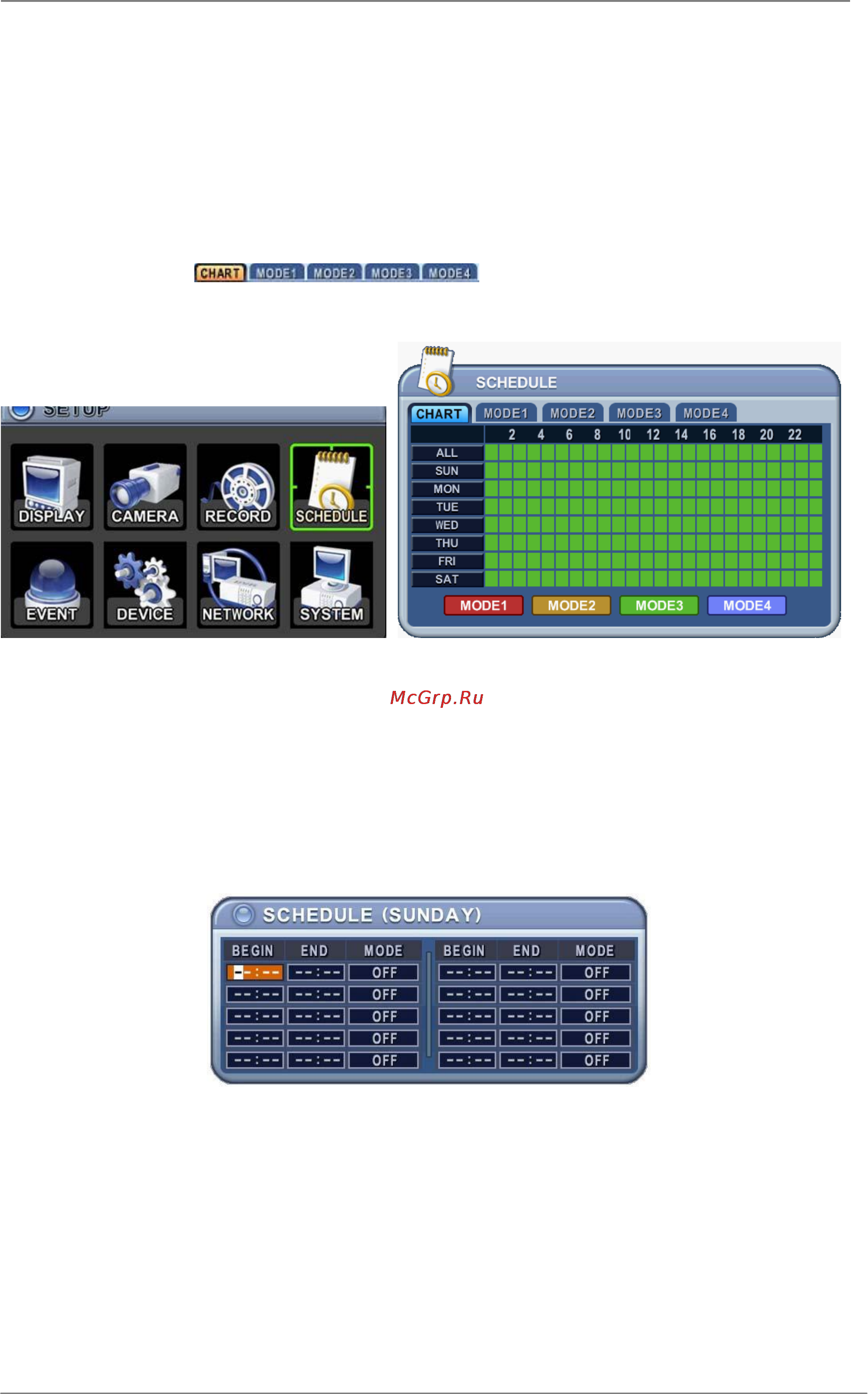 Pinetron PDR-X4000 [33/66] Запись по расписанию