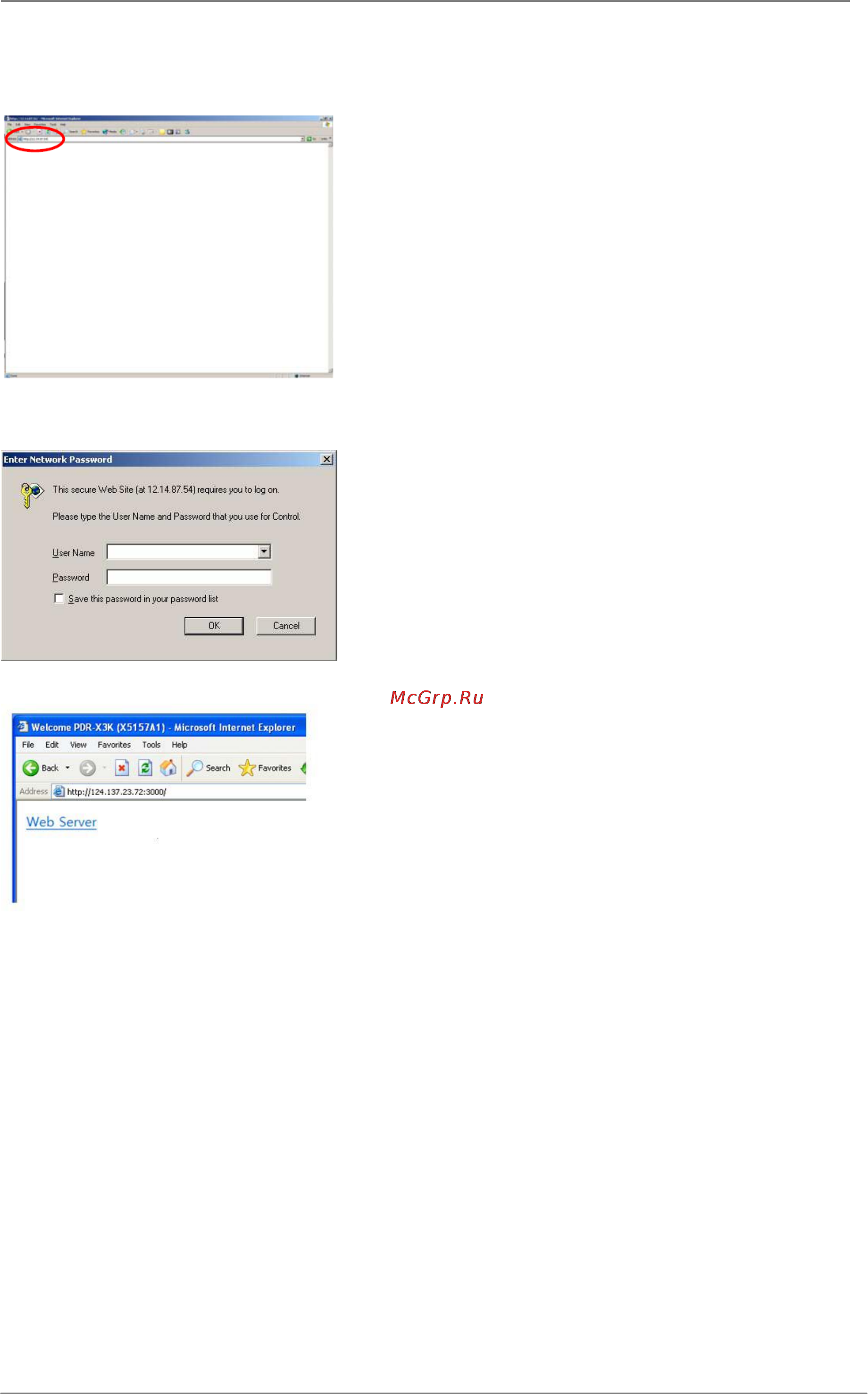 Pinetron PDR-X4000 [62/66] Приложение 1 веб сервер web server
