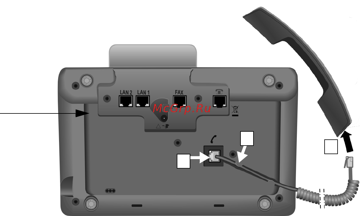 Gigaset DX800 A [15/217] Подключение трубки к базовому блоку