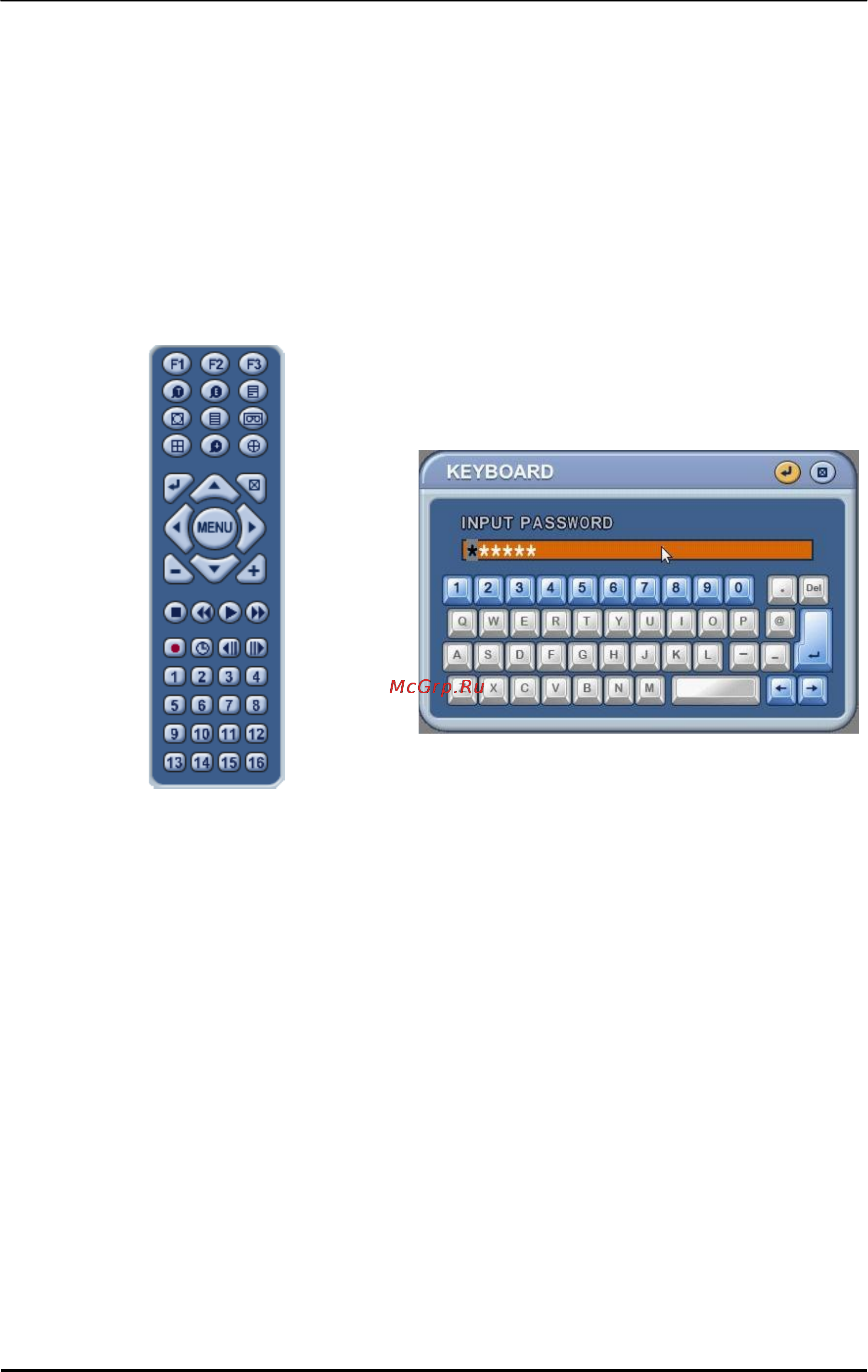 Pinetron PDR-X7000 [15/91] Виртуальная клавиатура для управления с помощью мыши