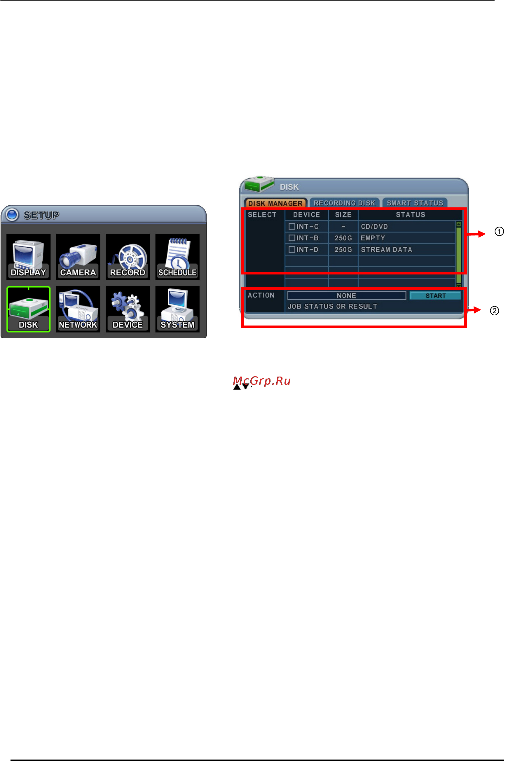 Pinetron PDR-M6000 [47/85] Диск