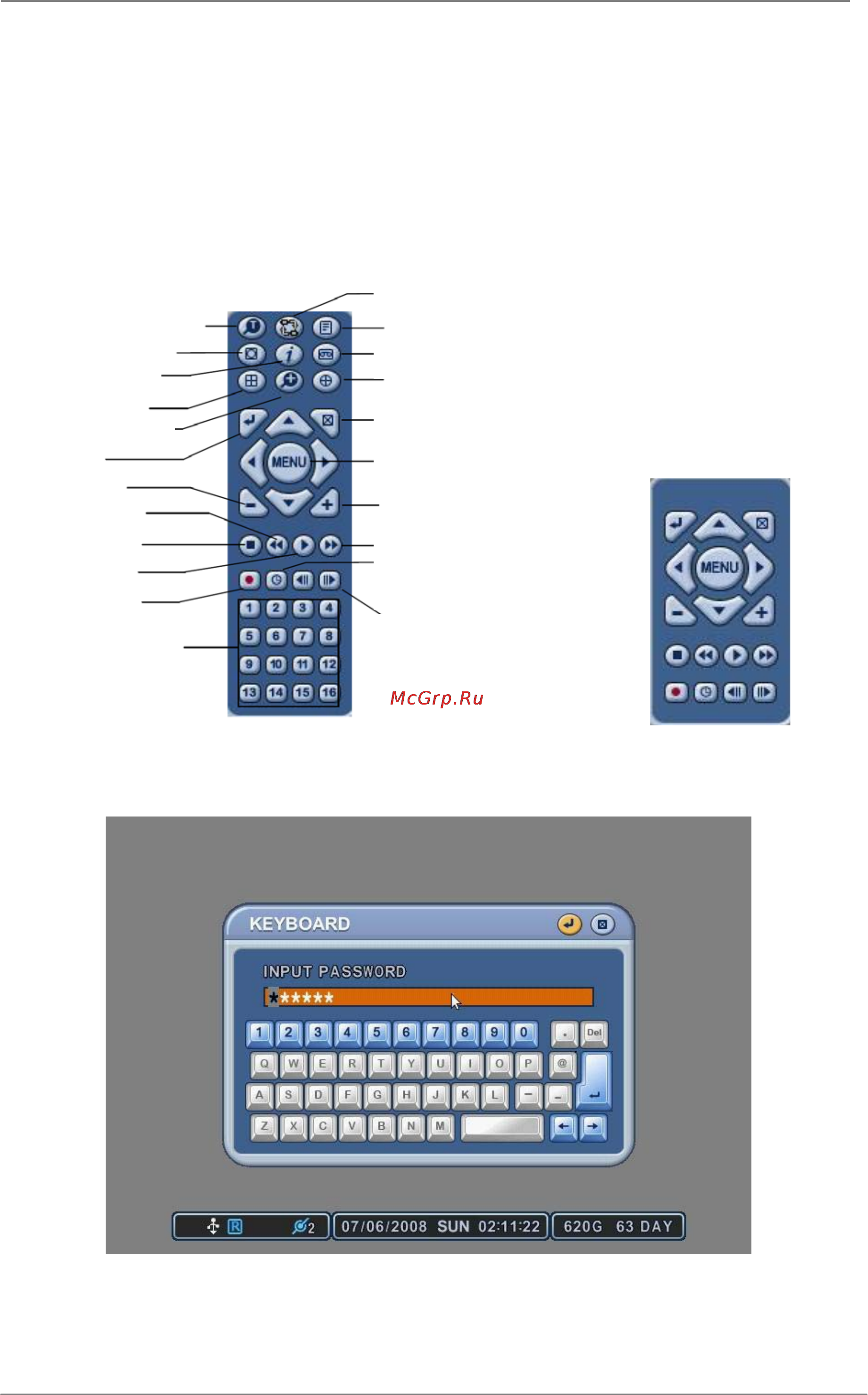 Pinetron PDR-X3000 [14/65] Виртуальная клавиатура для управления с помощью мыши