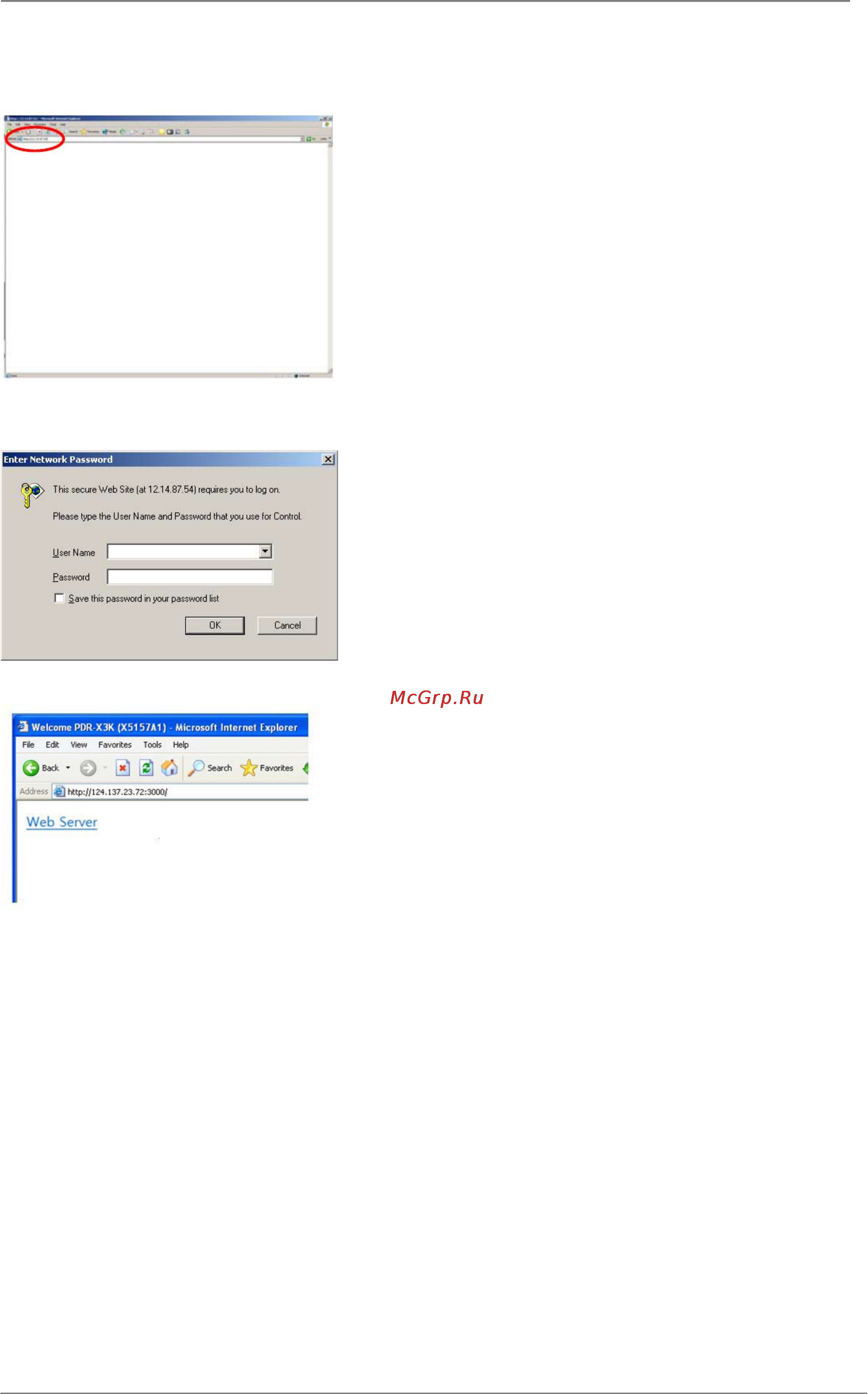 Pinetron PDR-X3000 [61/65] Приложение 1 веб сервер web server