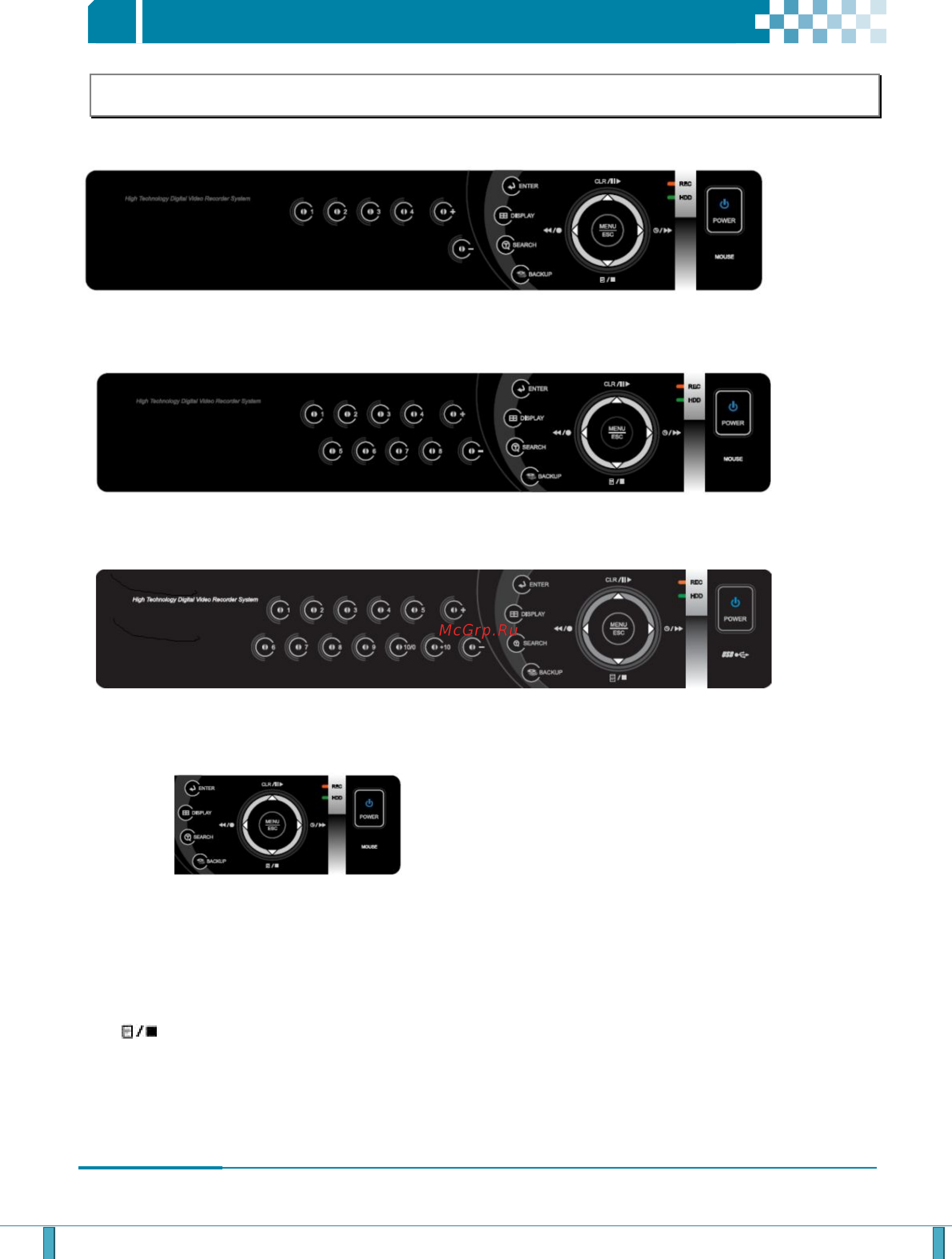 Pinetron PDR-XM3000 [8/92] I органы управления