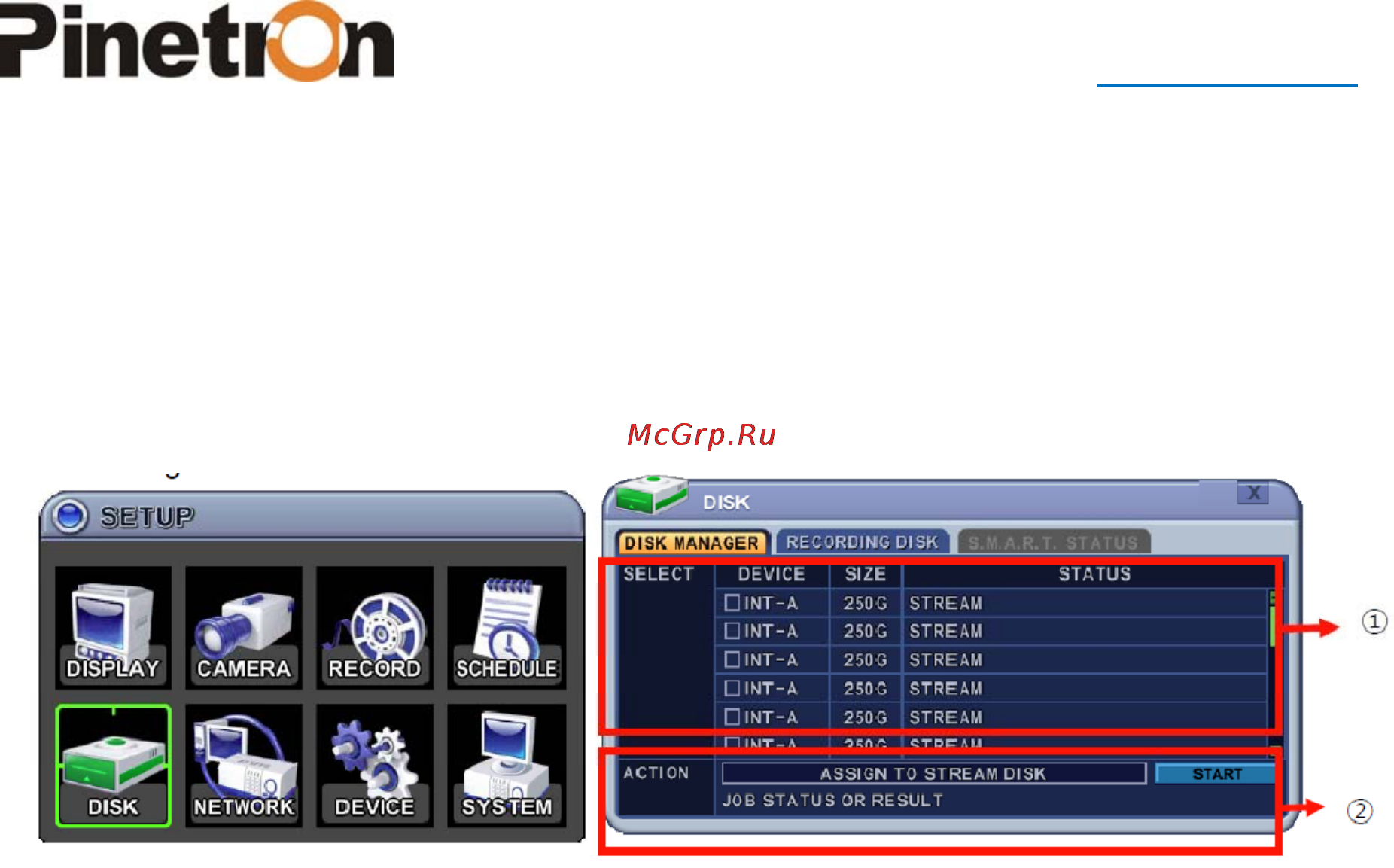 Pinetron PHR-HD7012 [51/99] Disk накопители