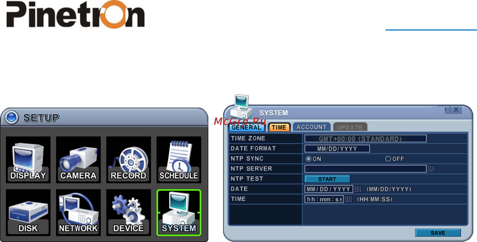 Pinetron PNR-HD8016 [70/99] Time время