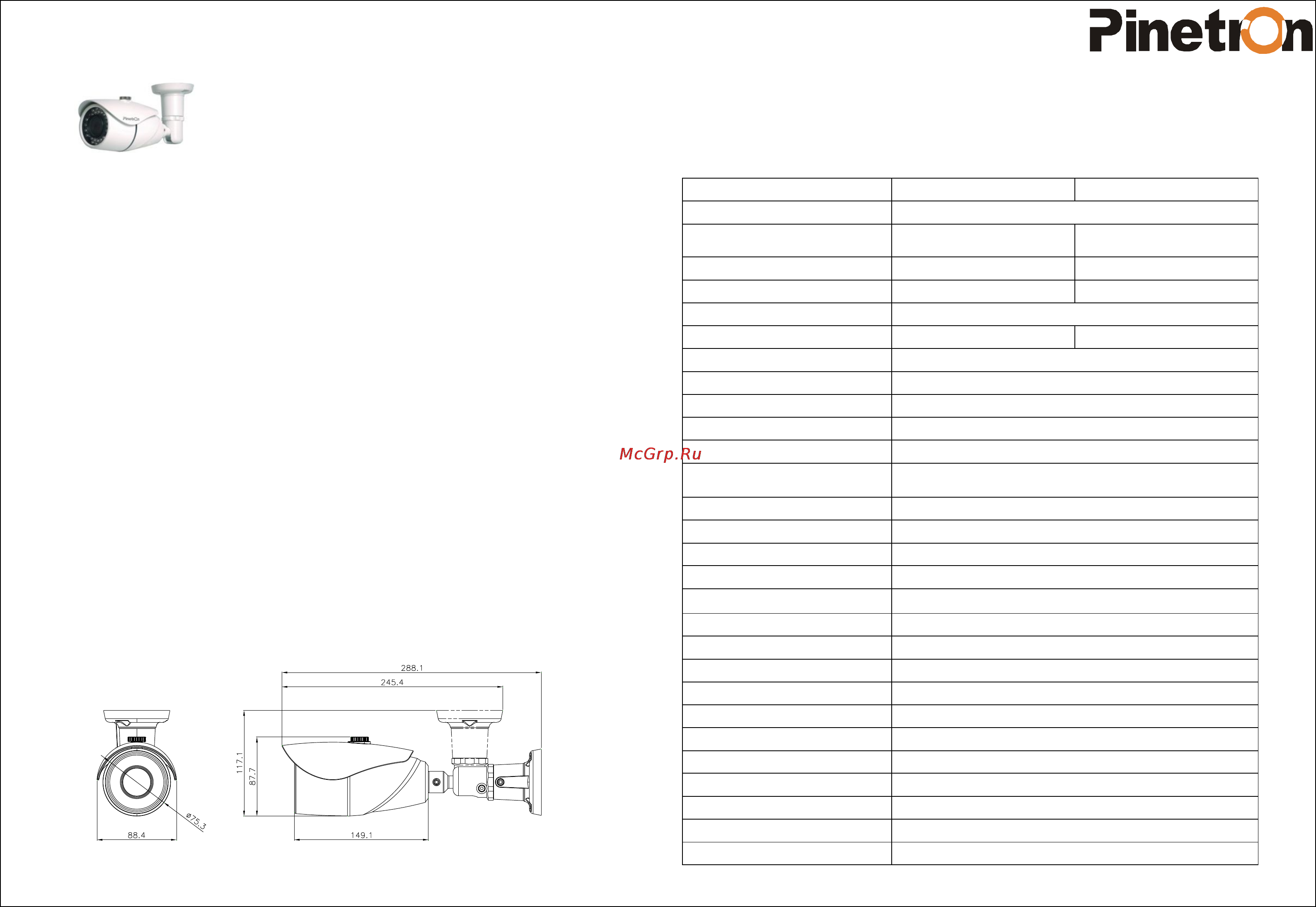 Pinetron PCB-446HDK-36 Инструкция по эксплуатации онлайн