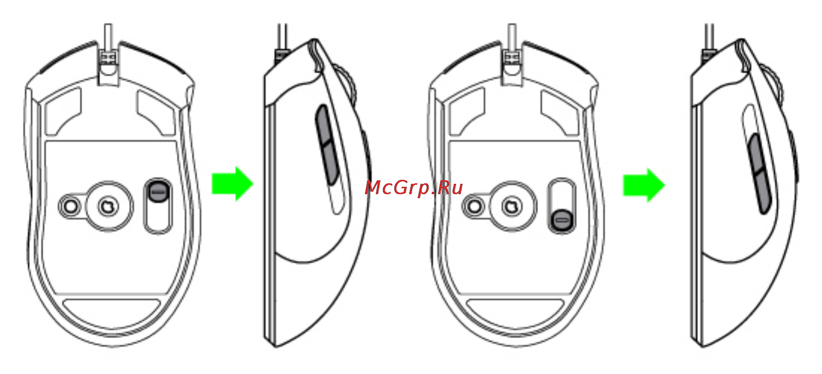 Razer Imperator 2012 (RZ01-00350200-R3G1) [12/16] Использование мыши r azer imperator