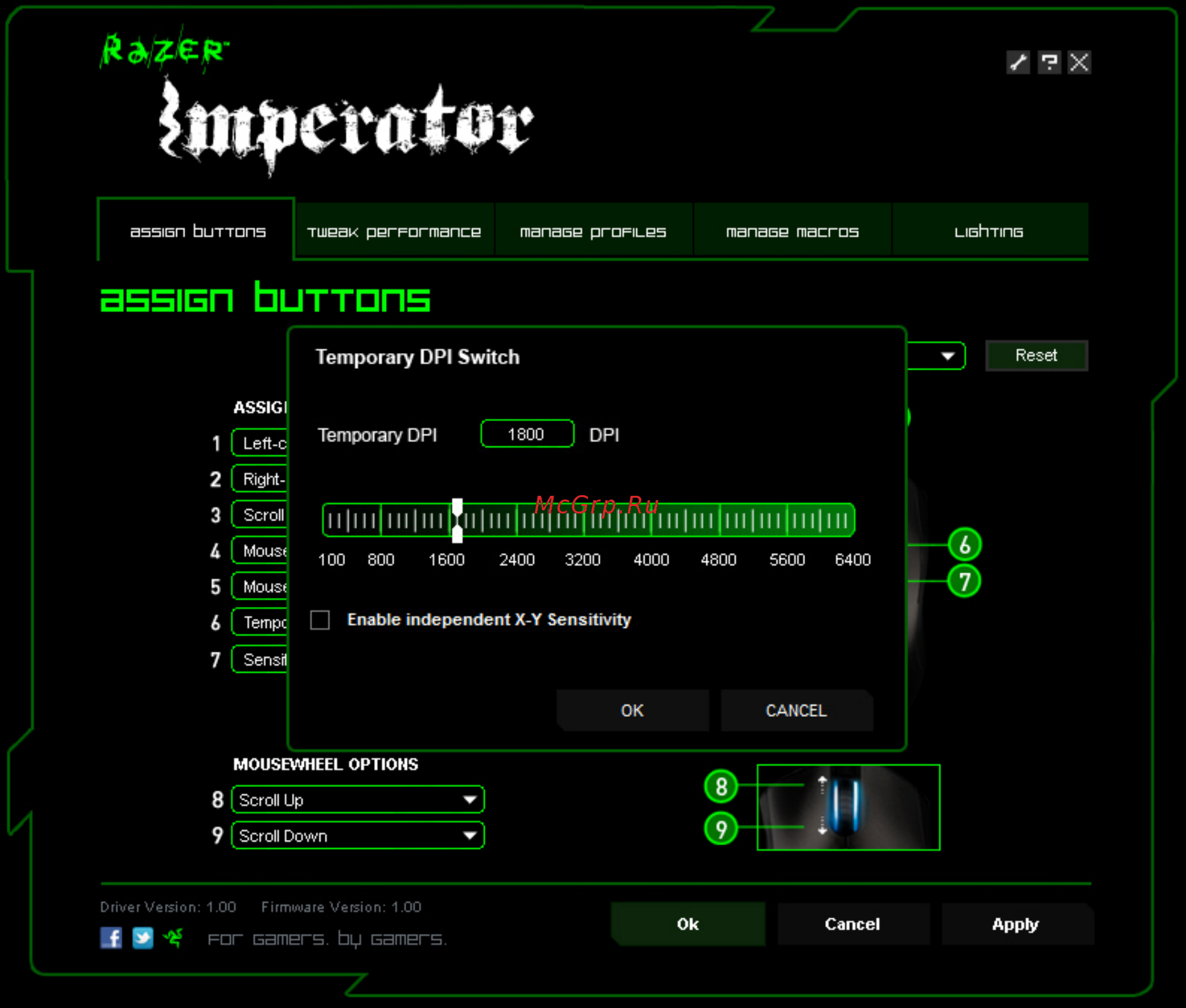 Razer Imperator 2012 (RZ01-00350200-R3G1) Инструкция по эксплуатации онлайн [5/16] 54385