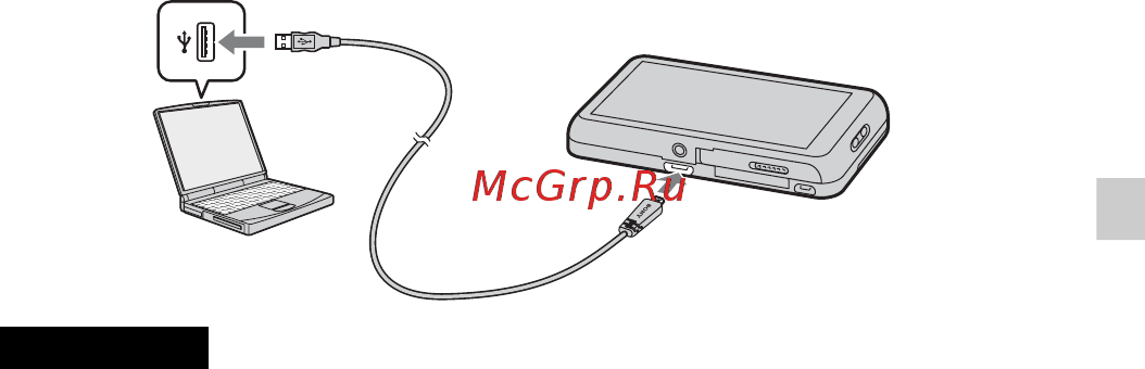 Sony DSC-TX55 Black [39/96] Зарядка посредством подключения к компьютеру