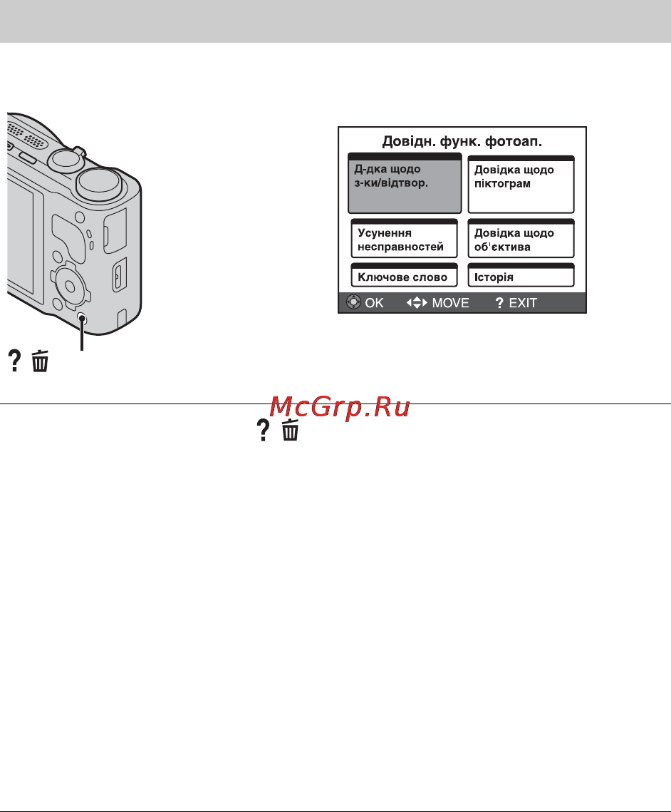 Sony DSC-HX9VB Black [80/96] Довідн функ фотоап