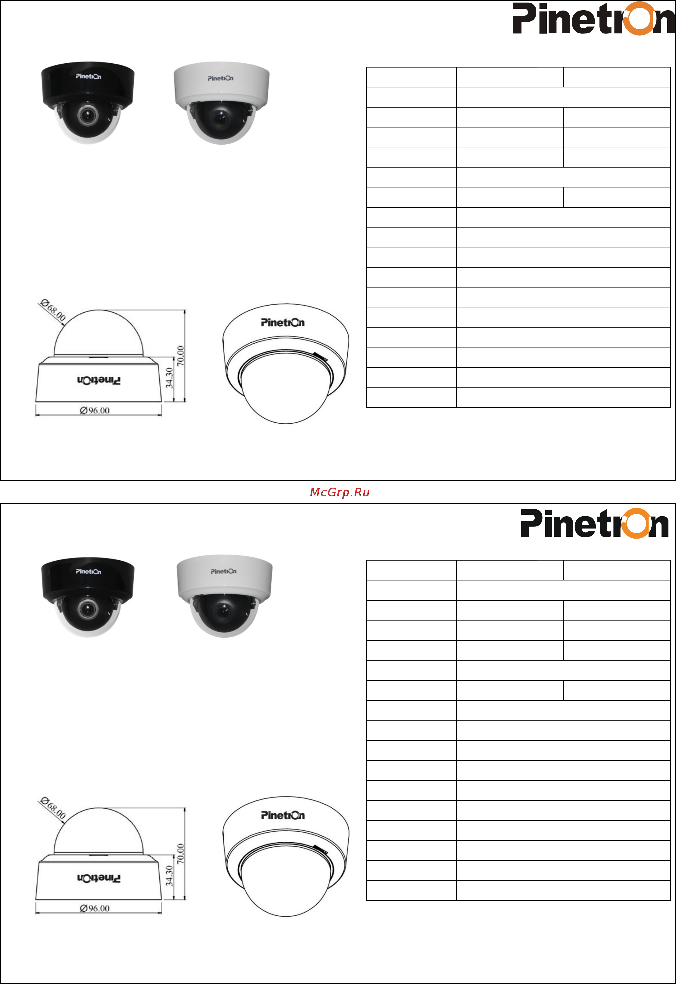 Pinetron PCD-470HW Инструкция по эксплуатации онлайн