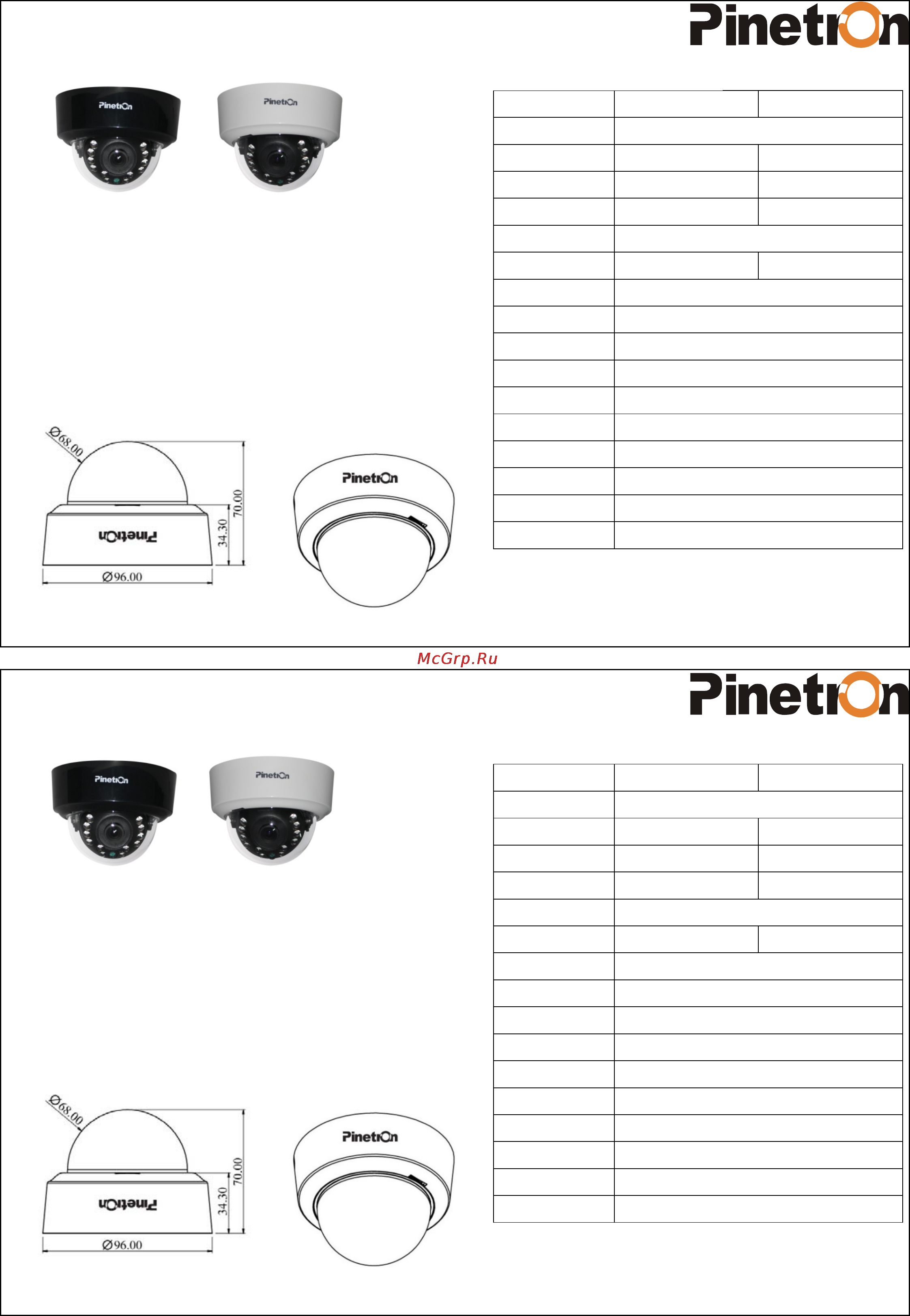 Pinetron PCD-470HW-12 Инструкция по эксплуатации онлайн