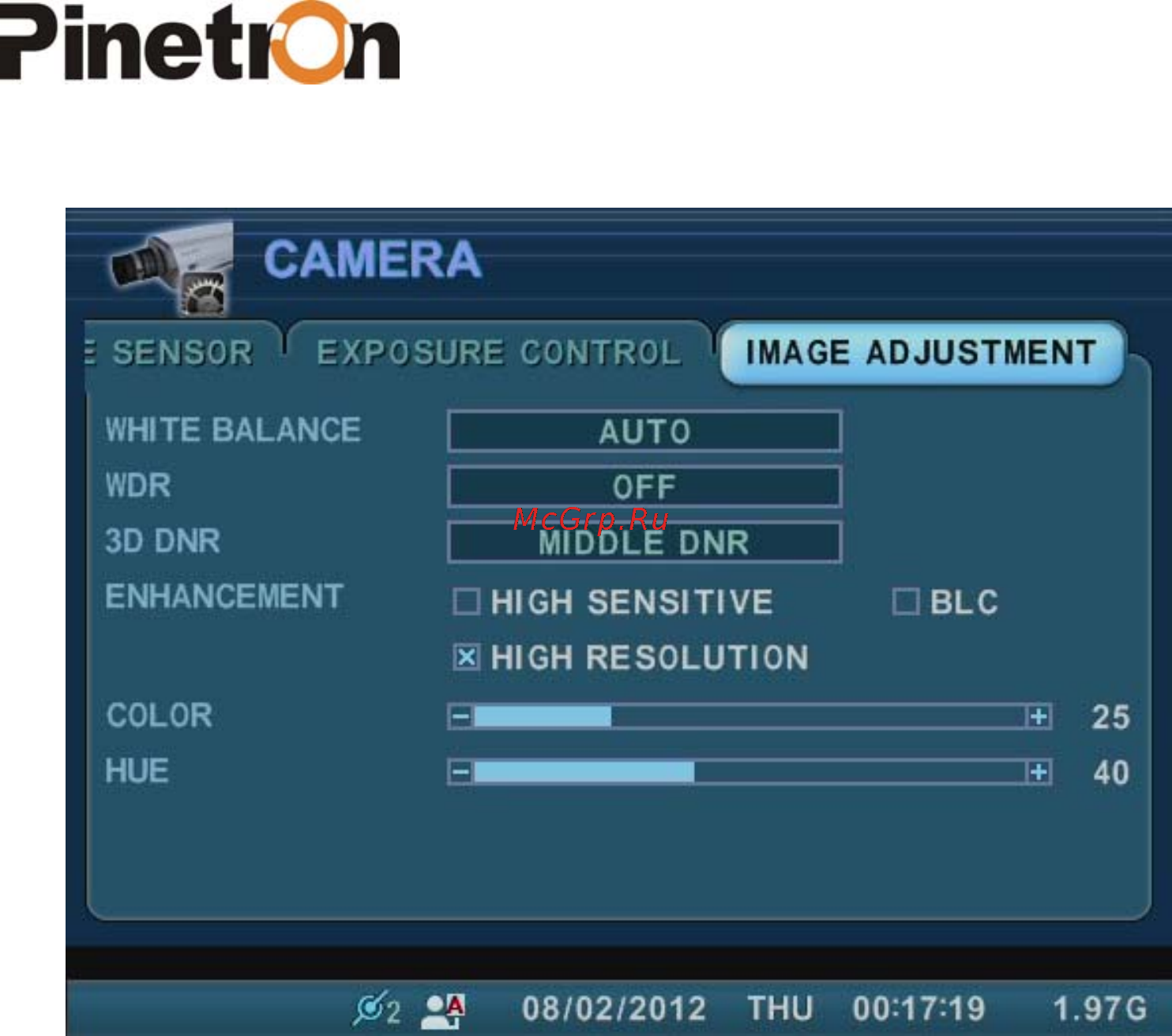 Pinetron PNC-IZ22 Инструкция по эксплуатации онлайн [40/121] 54517