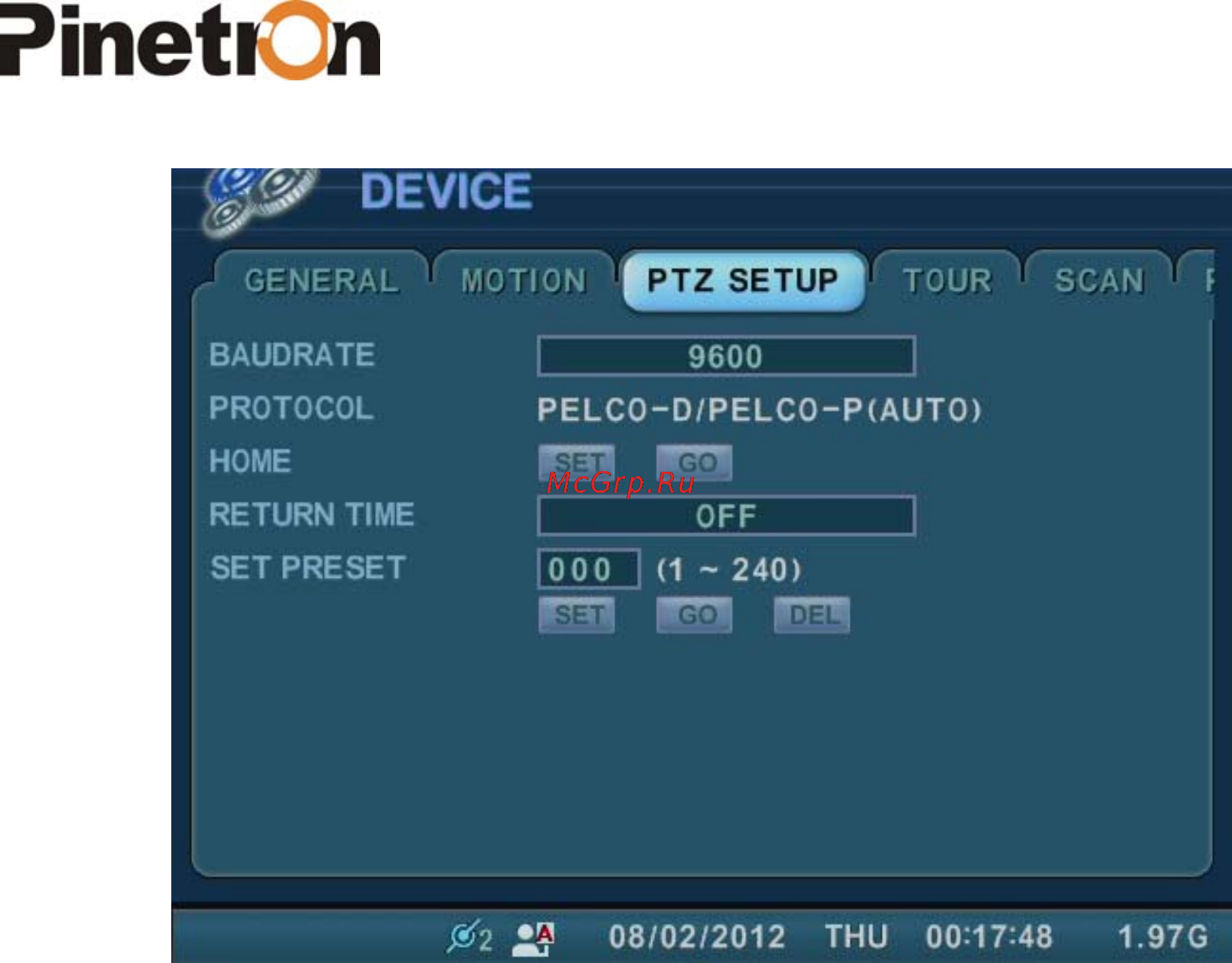 Pinetron PNC-IZ22 Инструкция по эксплуатации онлайн [53/121] 54517