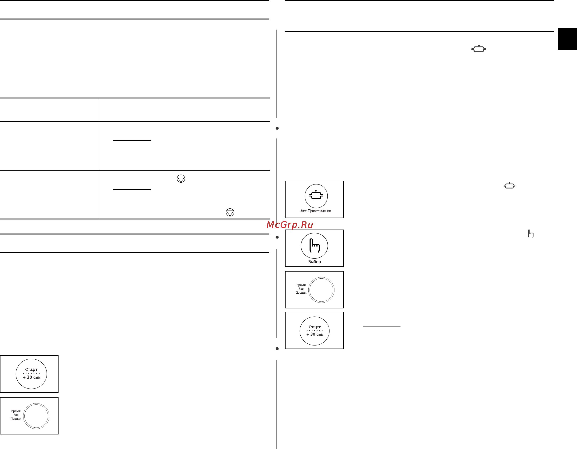 Samsung CE1185GBR [11/32] Авто приготовления