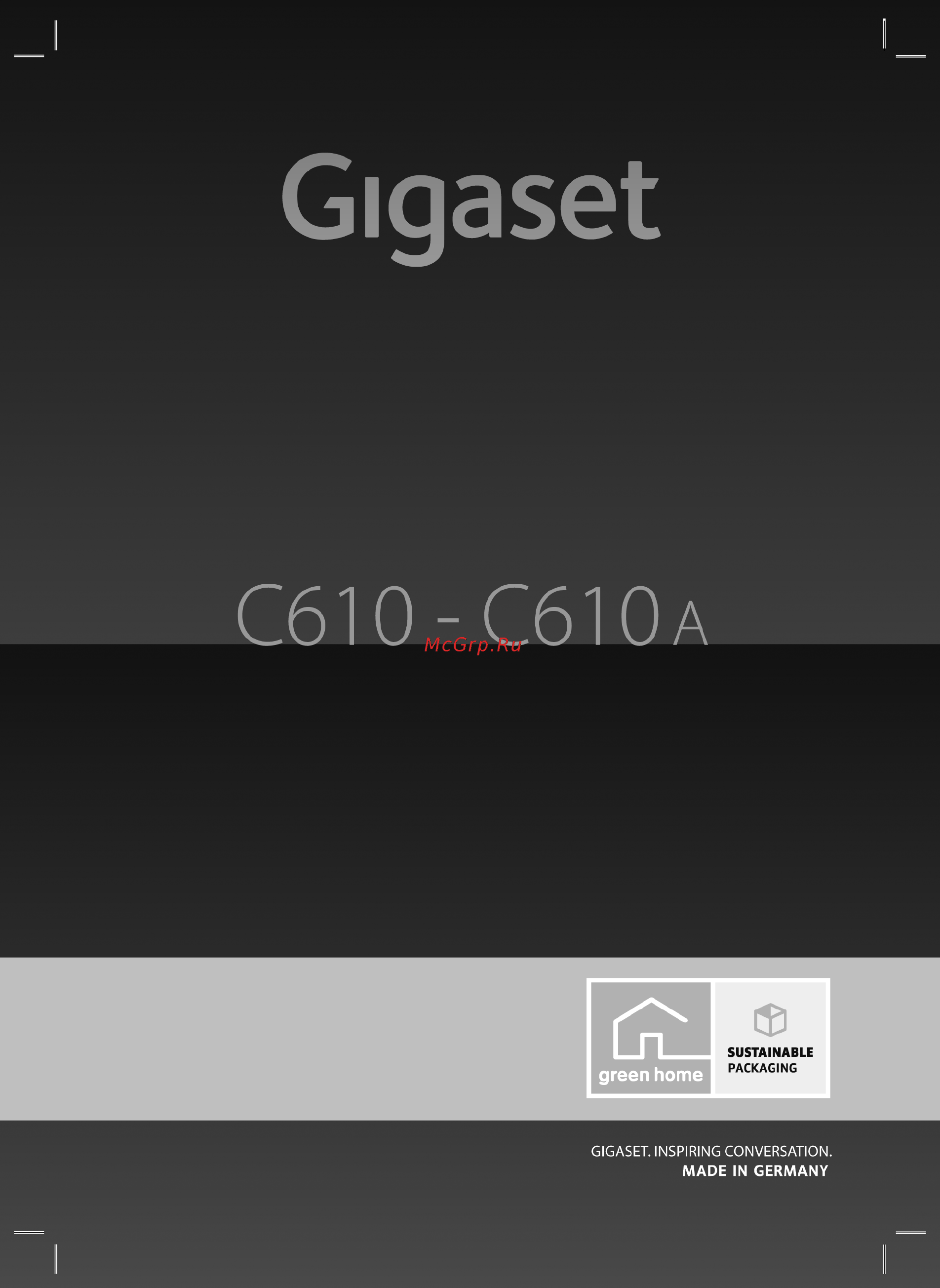 Gigaset C610/L410 Инструкция по эксплуатации онлайн