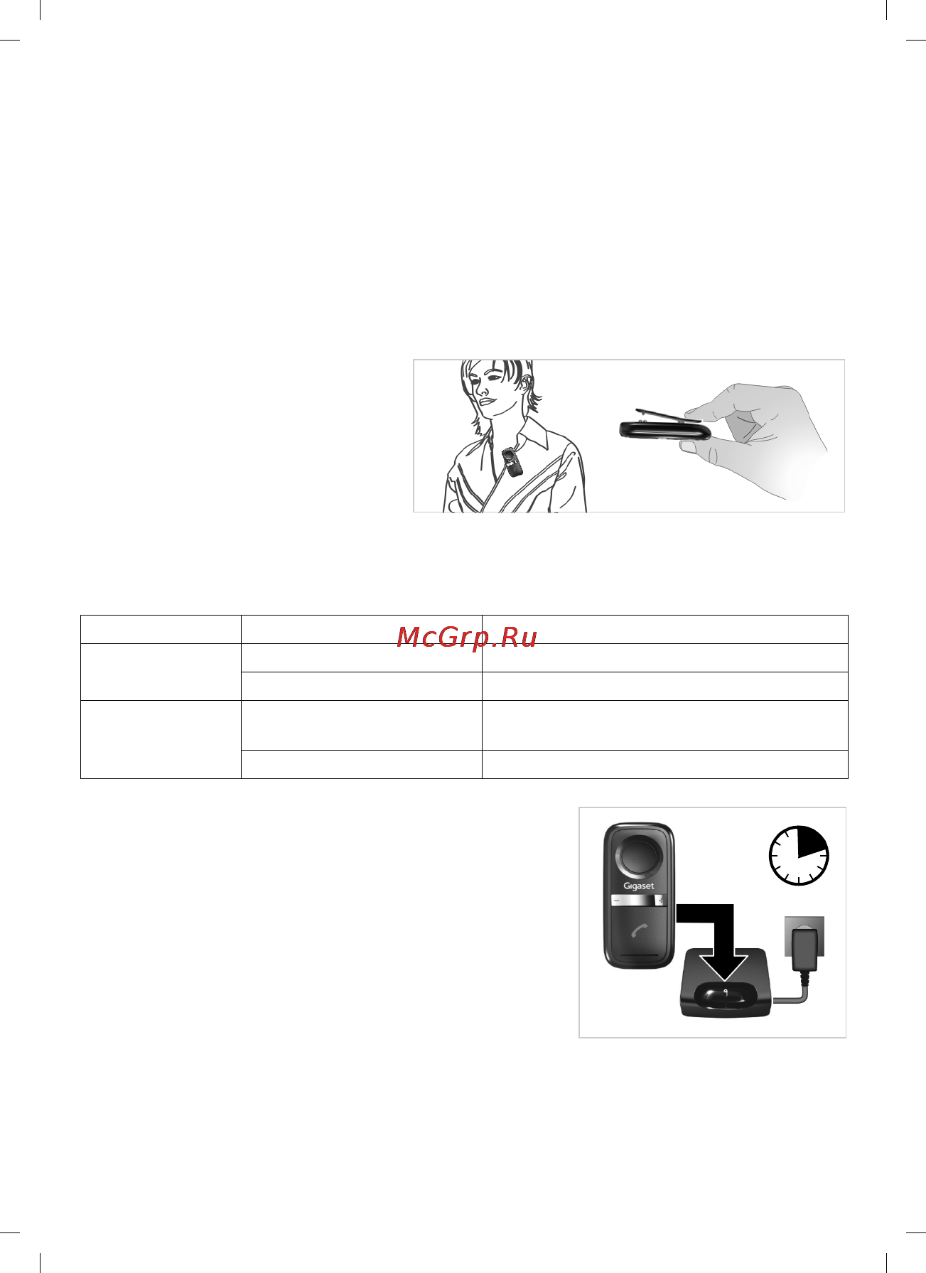 Gigaset C610/L410 [112/127] Зарядка батареи