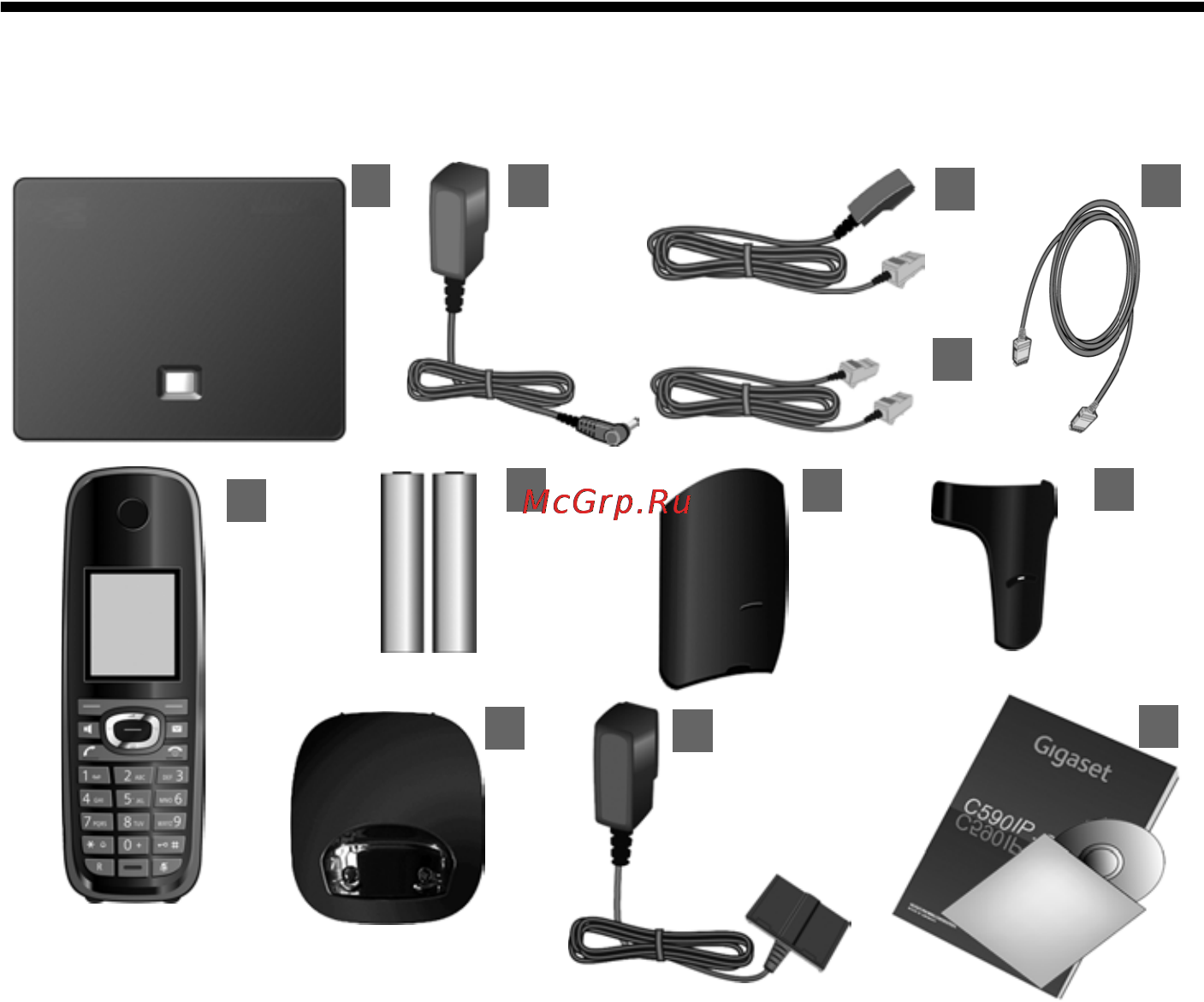 Gigaset C595IP [13/257] Первые шаги