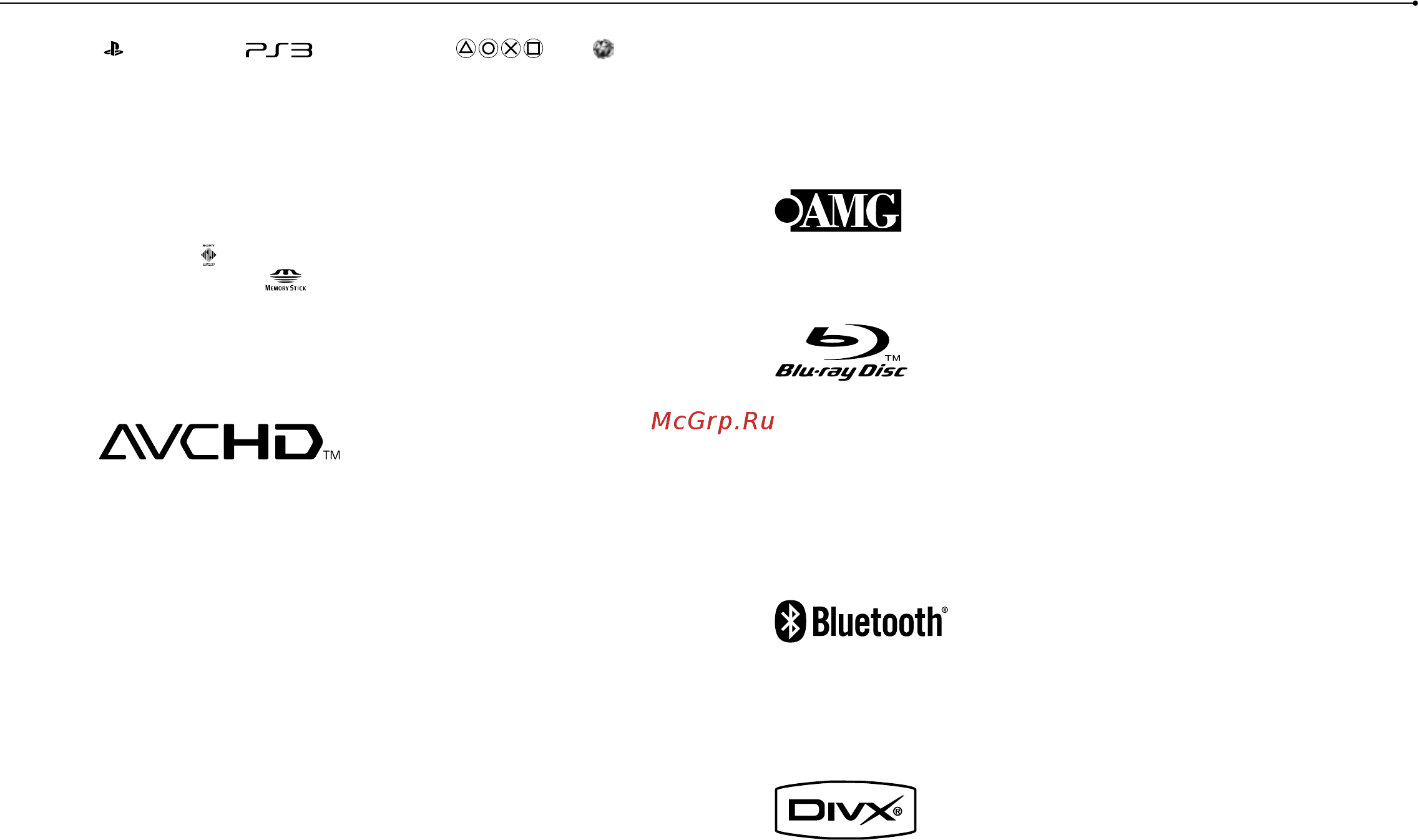 Sony CECH-3008B 320 GB+Move+камера+Sports Champions [52/116] Copyright and trademarks