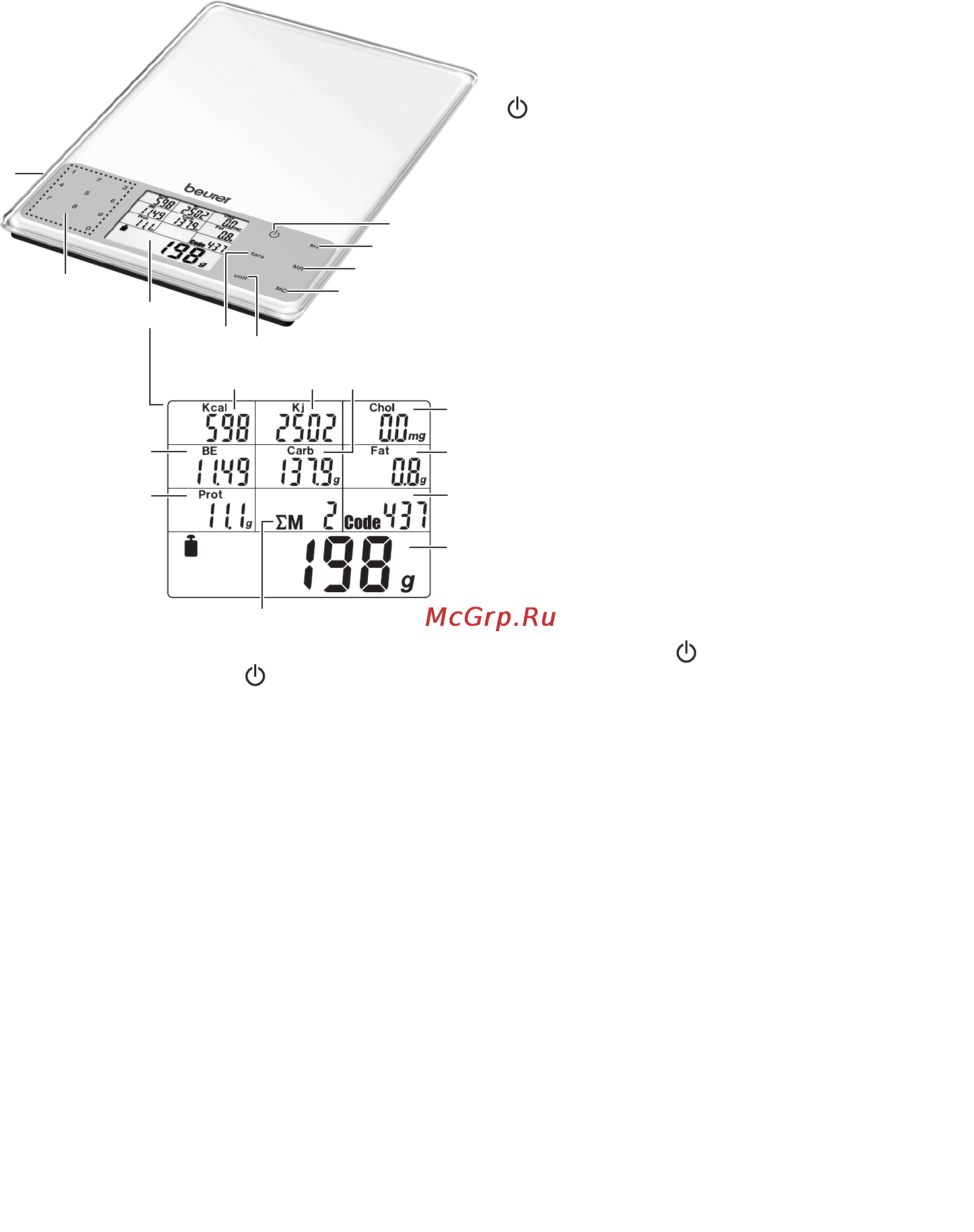 Beurer DS 61 [66/104] Cihaz açıklaması