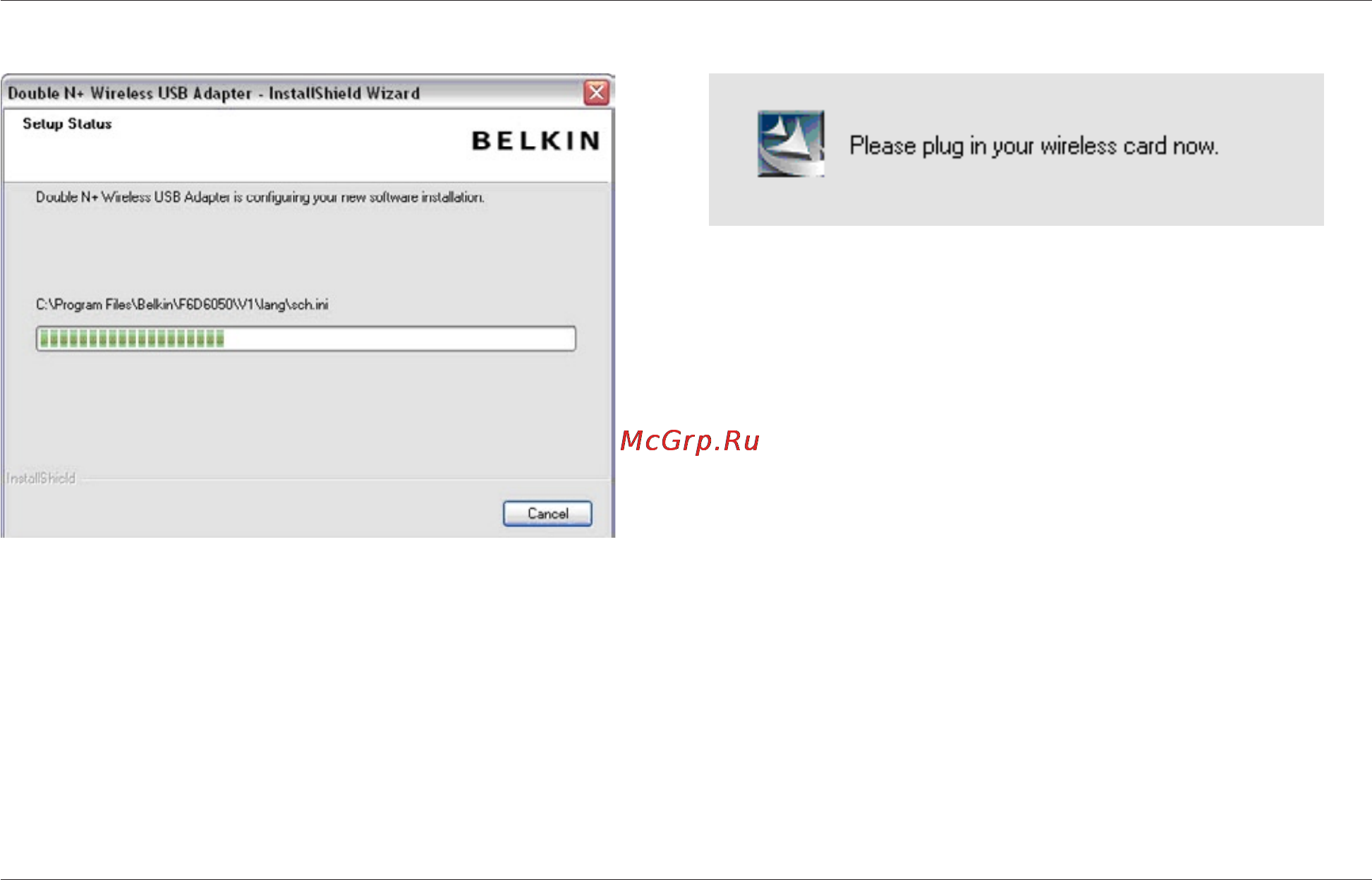 Belkin F7D4101ru [24/43] Установка и настройка адаптера