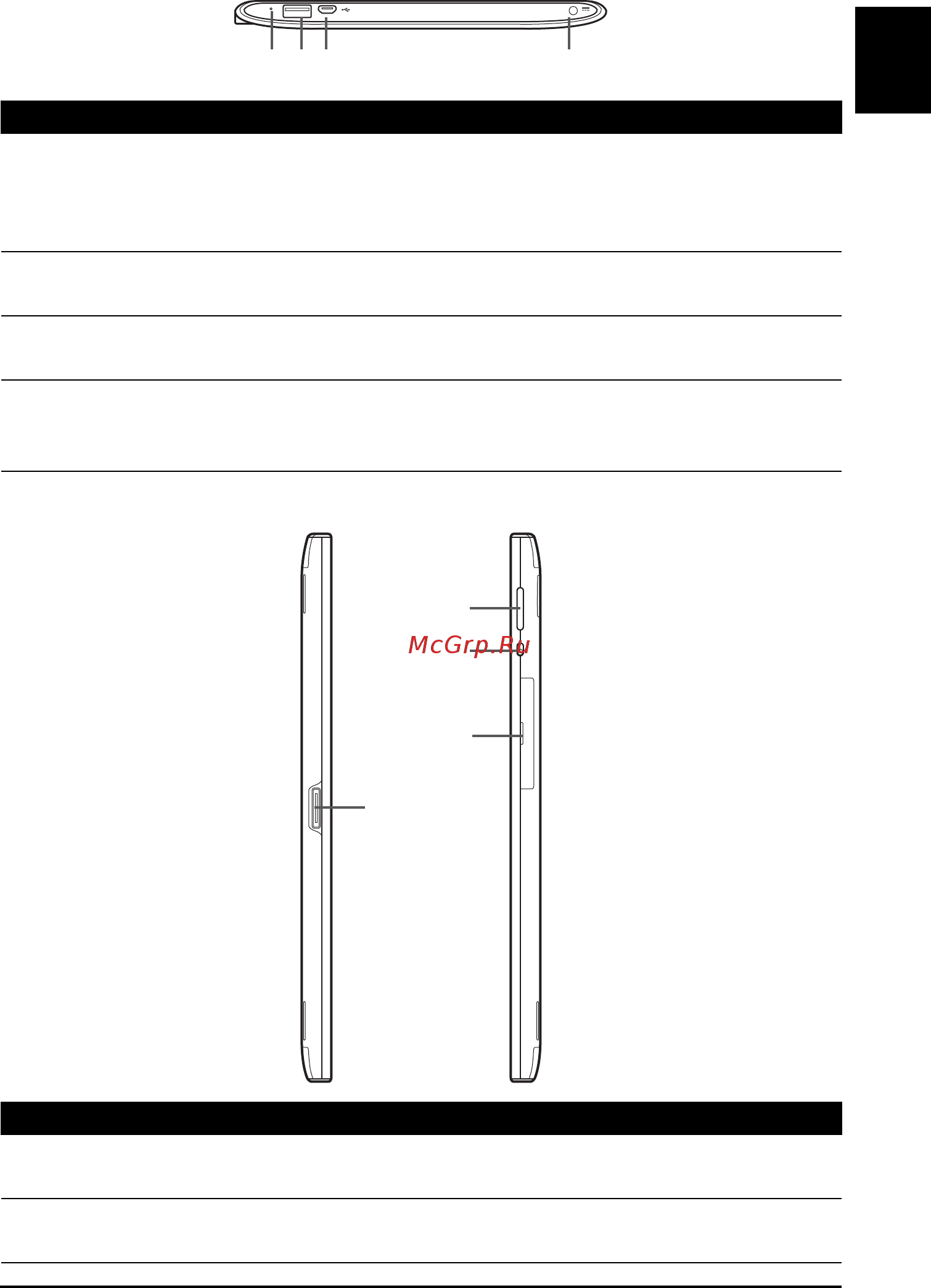 Acer A501 XE.H7KEN.022 [11/90] Вид снизу вид