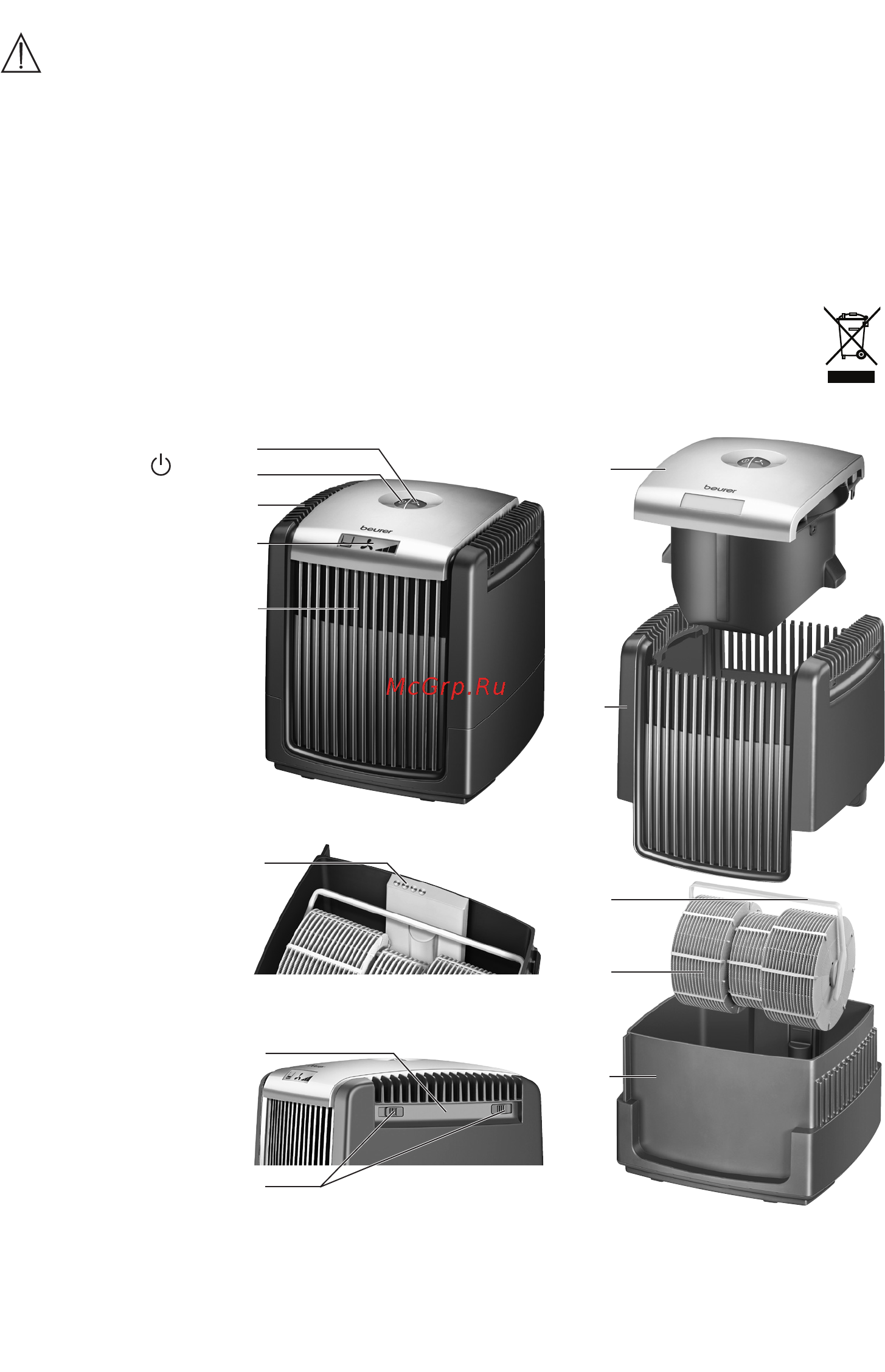 Beurer LW 110 [13/64] Unit description