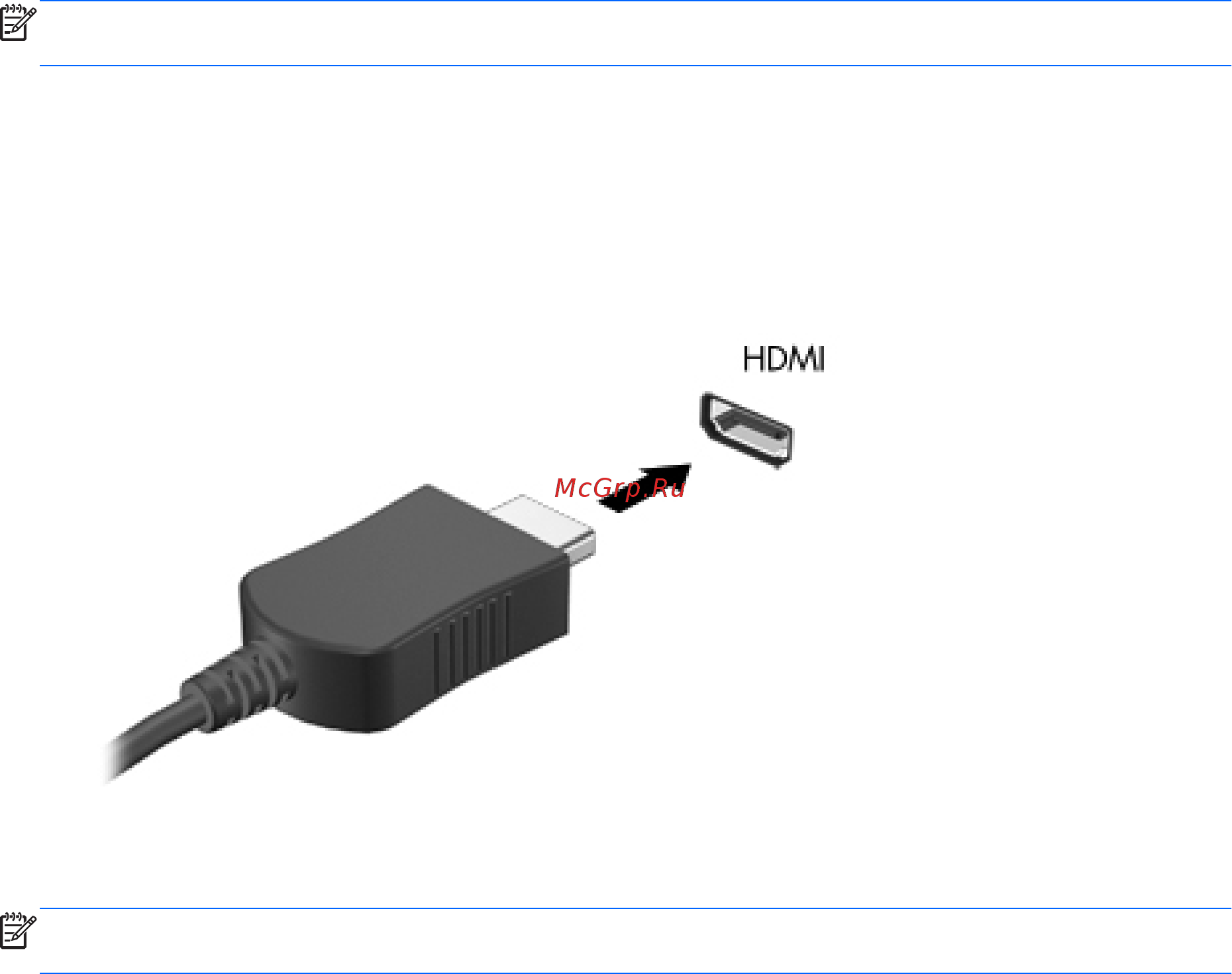 HP 4330s LW813EA [48/111] Подключение устройства hdmi только на некоторых моделях