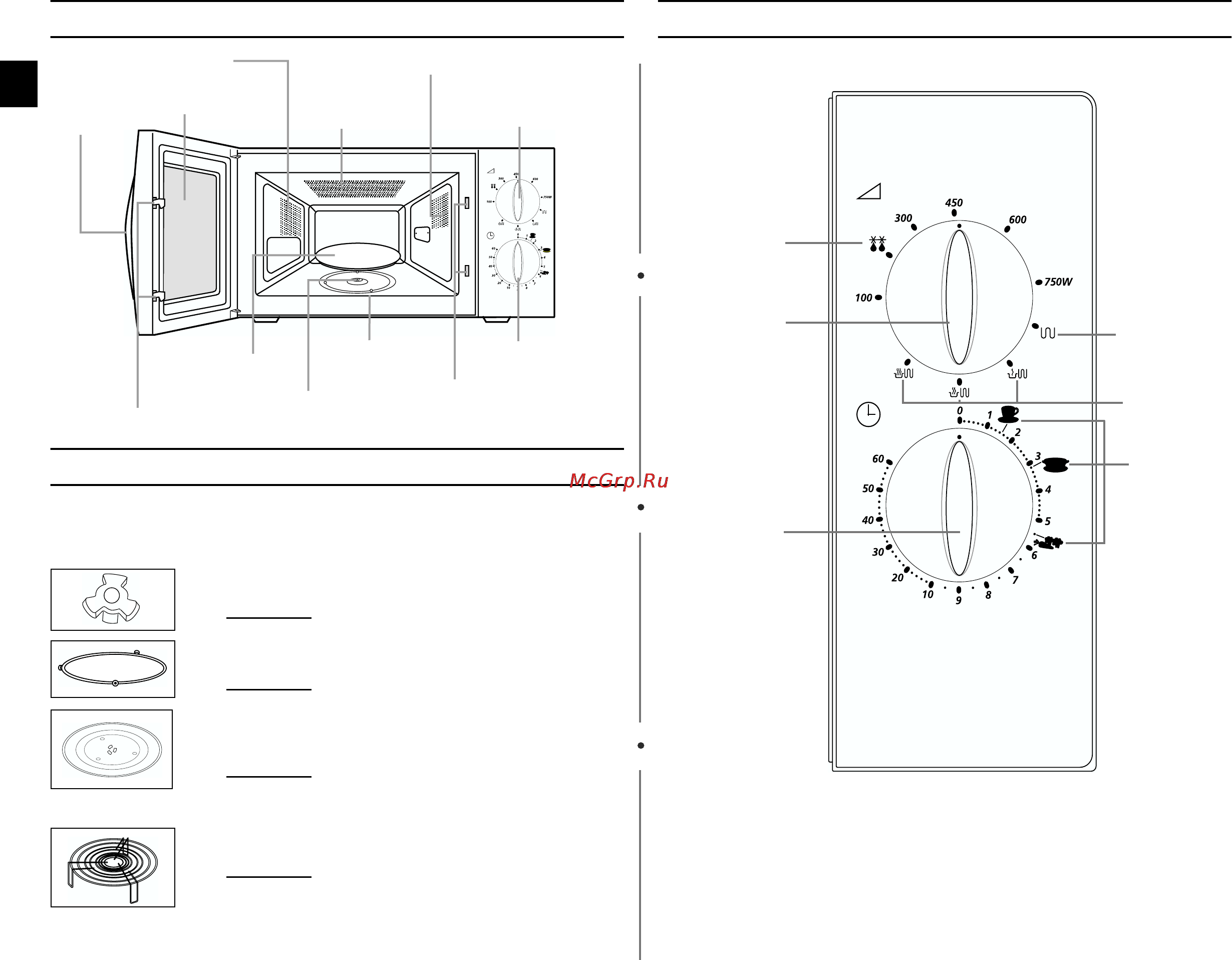 Samsung G2719NR [2/16] Печь панель управления
