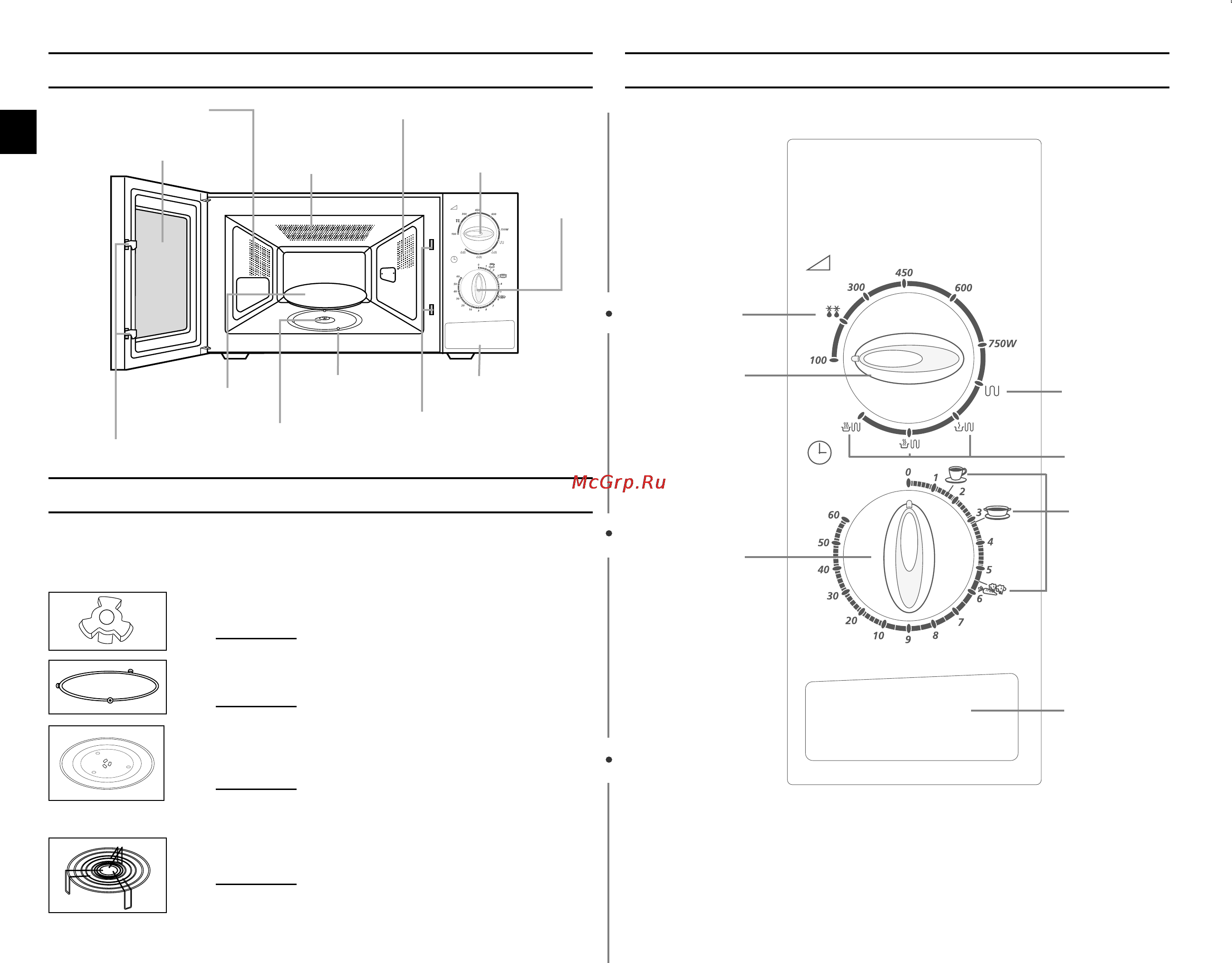 Samsung G2712NR [2/16] Печь панель управления