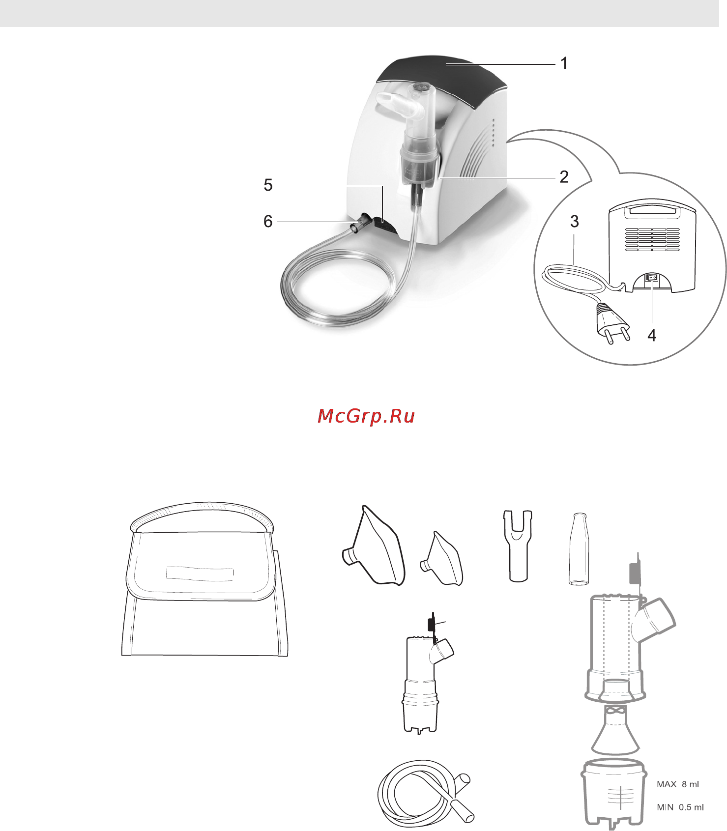 Beurer IH 25 [52/124] Descripción de los aparatos y los accesorios