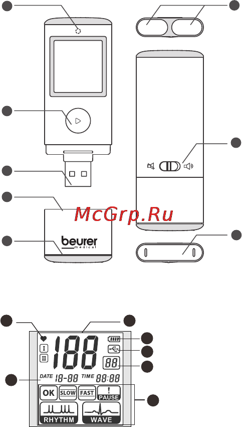 Beurer ME 80 [7/32] Мобильный аппарат экг