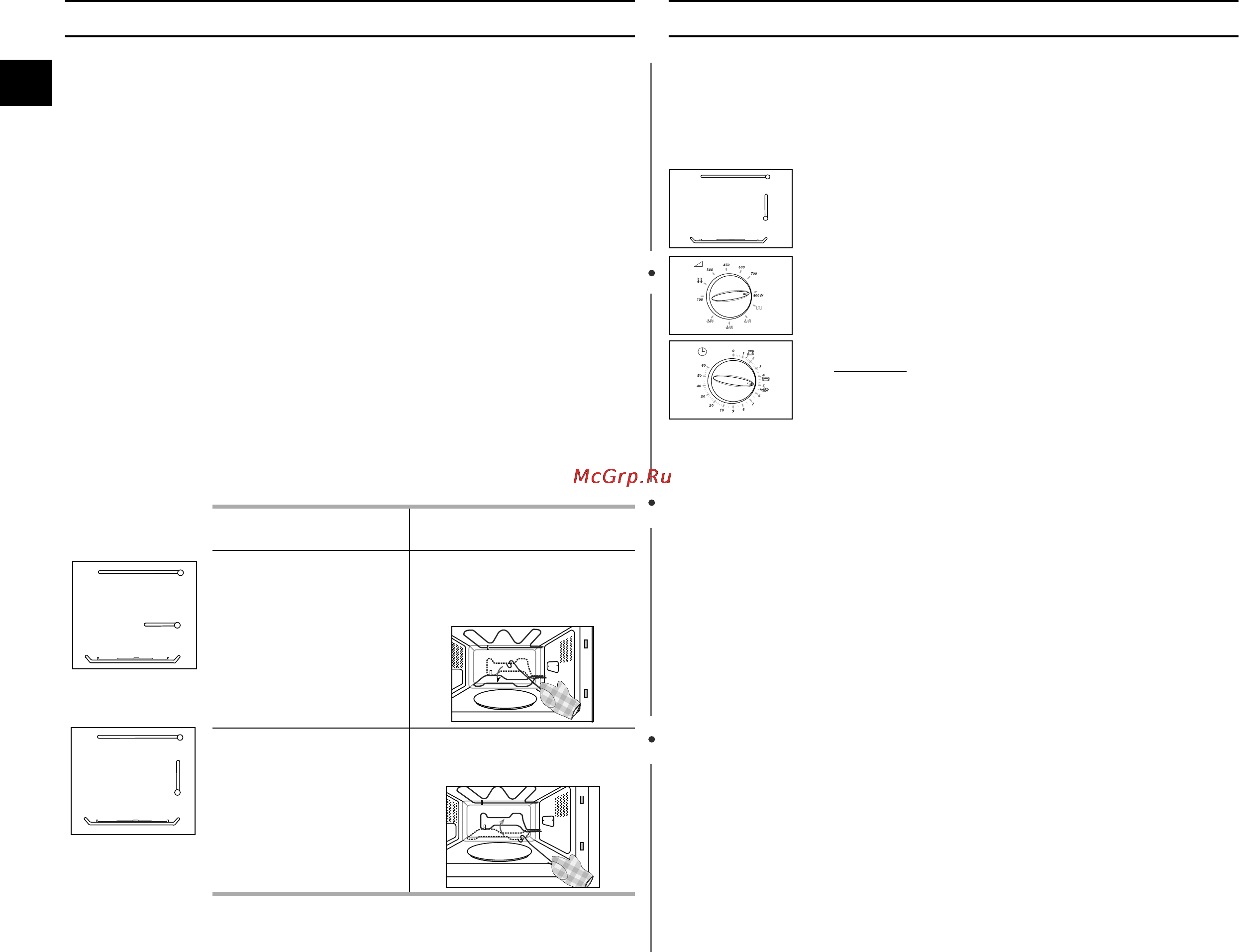 Samsung PG81R [8/24] Мощности приготовления