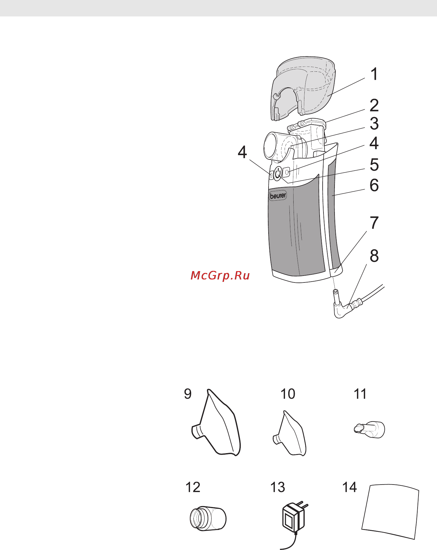 Beurer JIH50 [25/132] Description of device and accessories