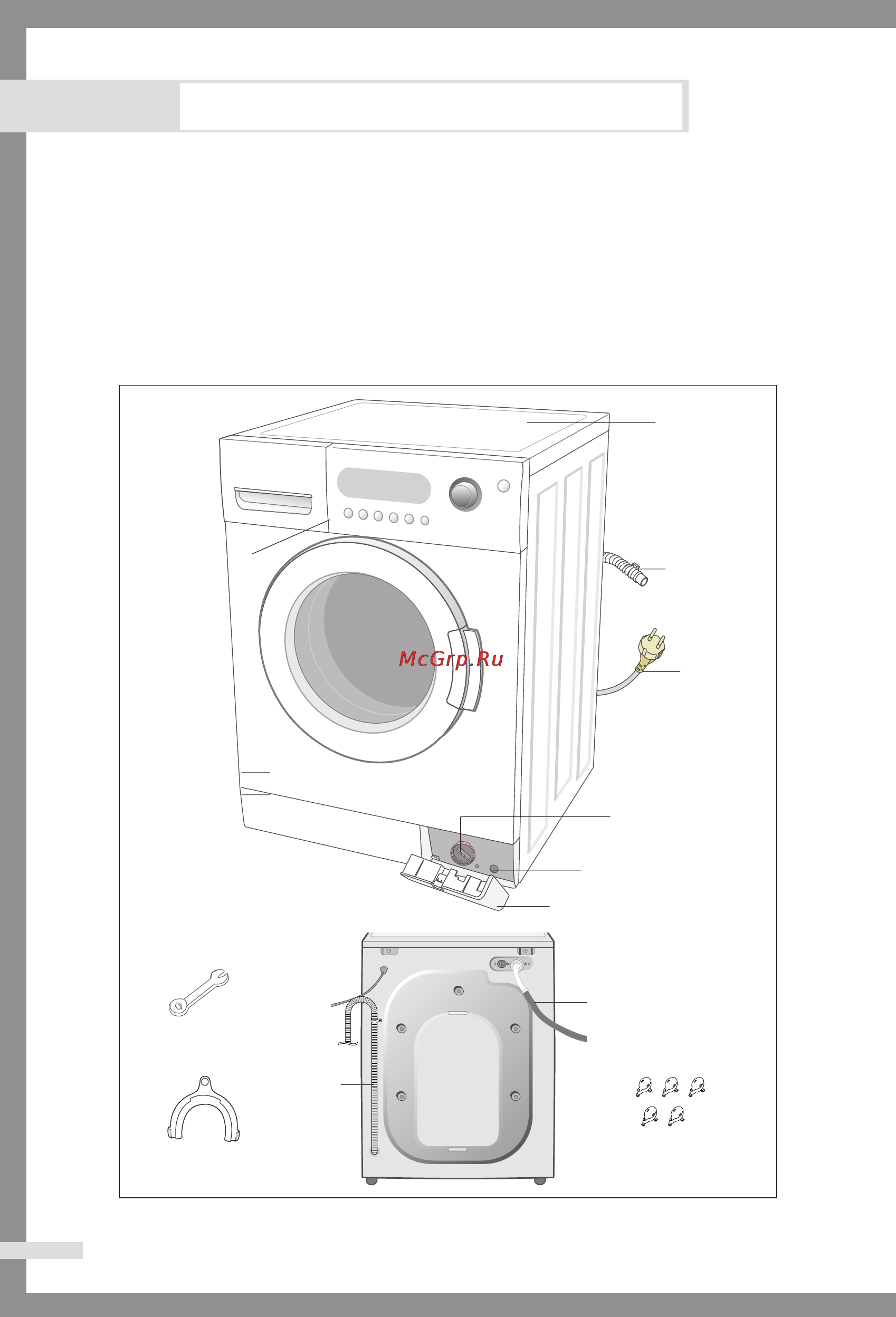 Samsung M193SR [4/22] Установка стиральной машины