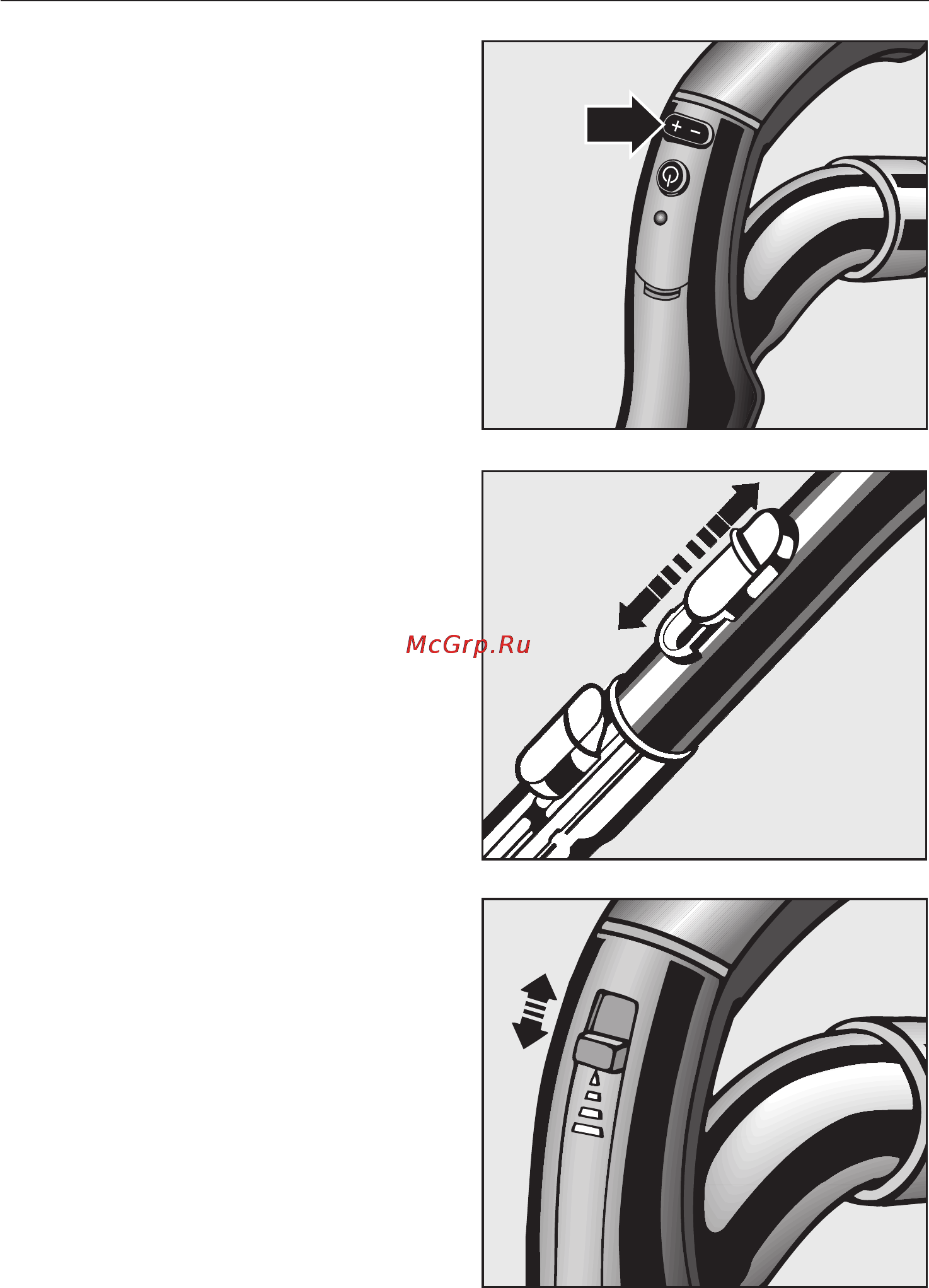 Miele S5381 Metal [18/40] Открывание регулятора расхода воздуха