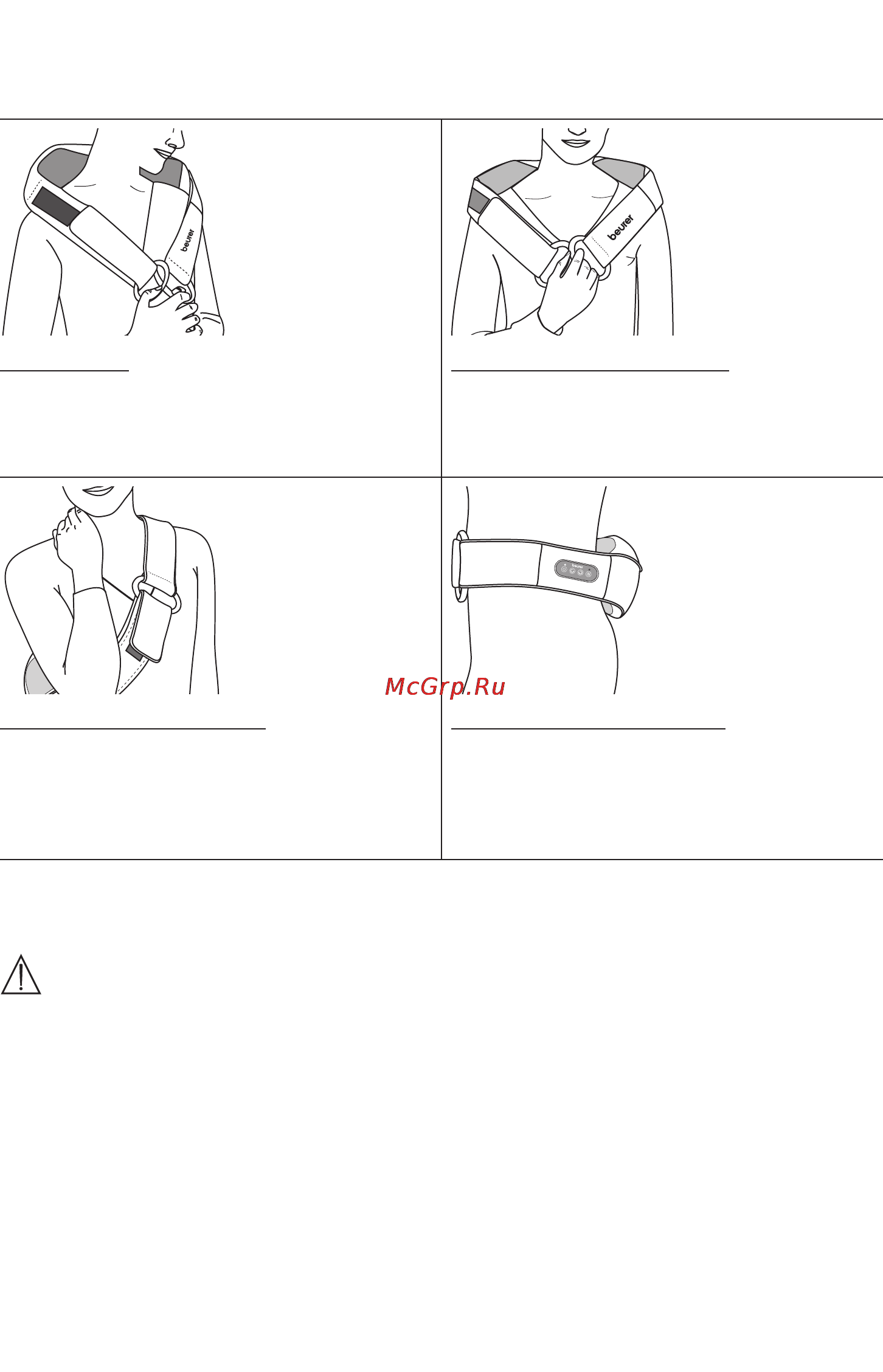 Beurer MG148 [12/52] Remove the right handle and feed the straps